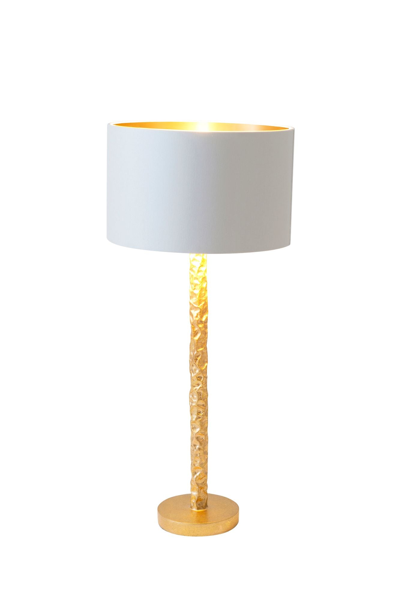Tischlampe Cancelliere Rotonda Piccolo Perla Silk mit Schirm