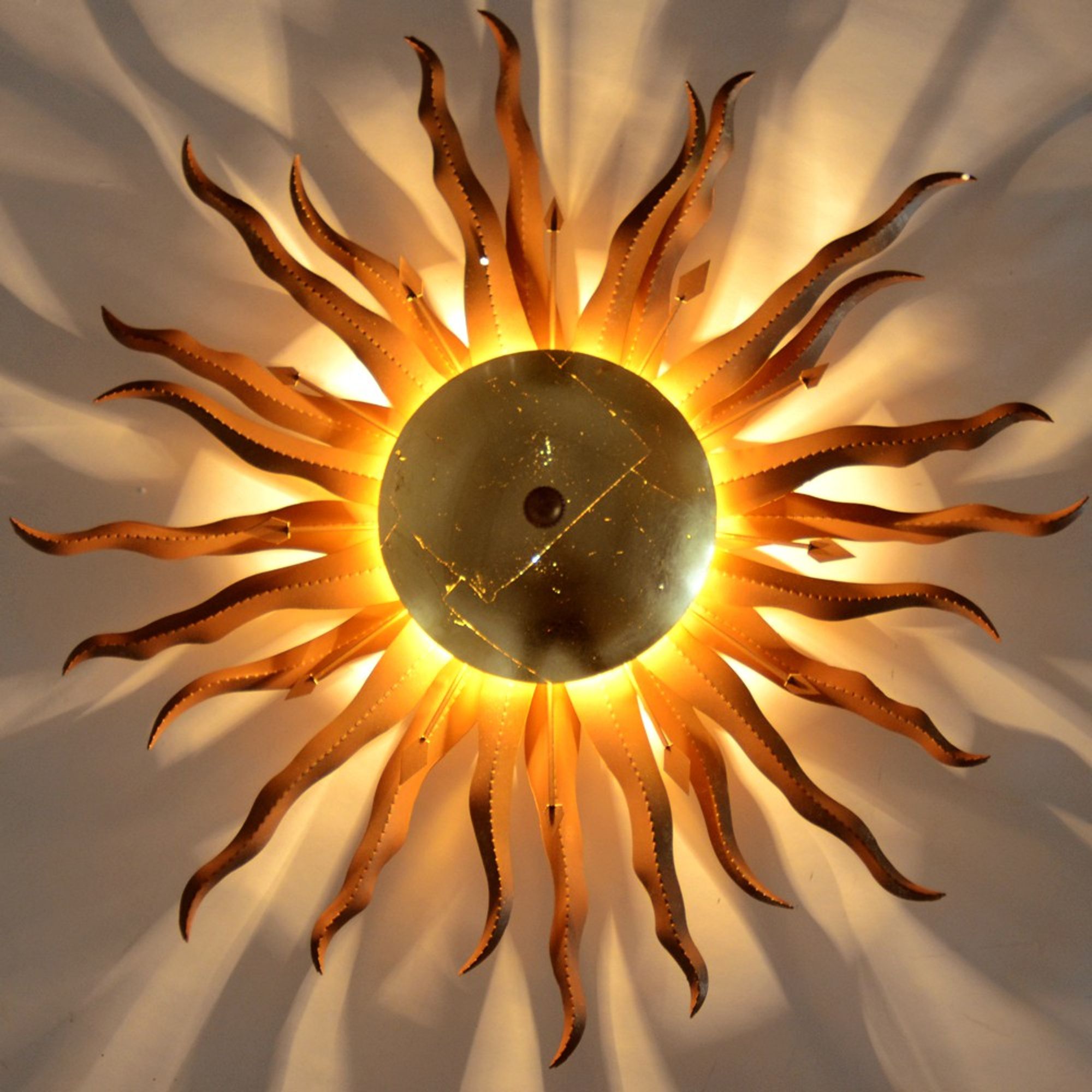 s.luce Diator XL handgeschmiedete Sonne Rost- & Goldfarben