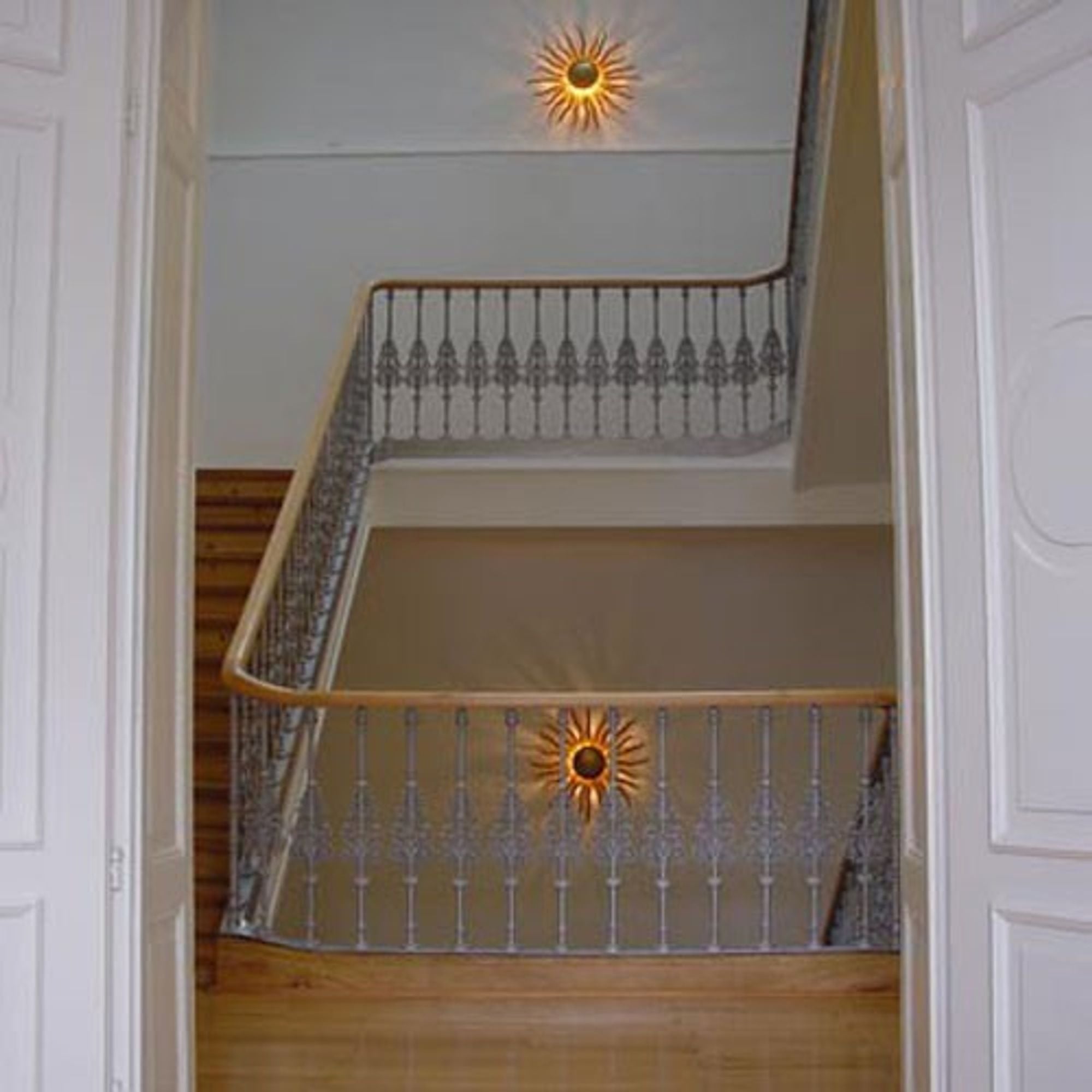s.luce Diator XL handgeschmiedete Sonne Rost- & Goldfarben