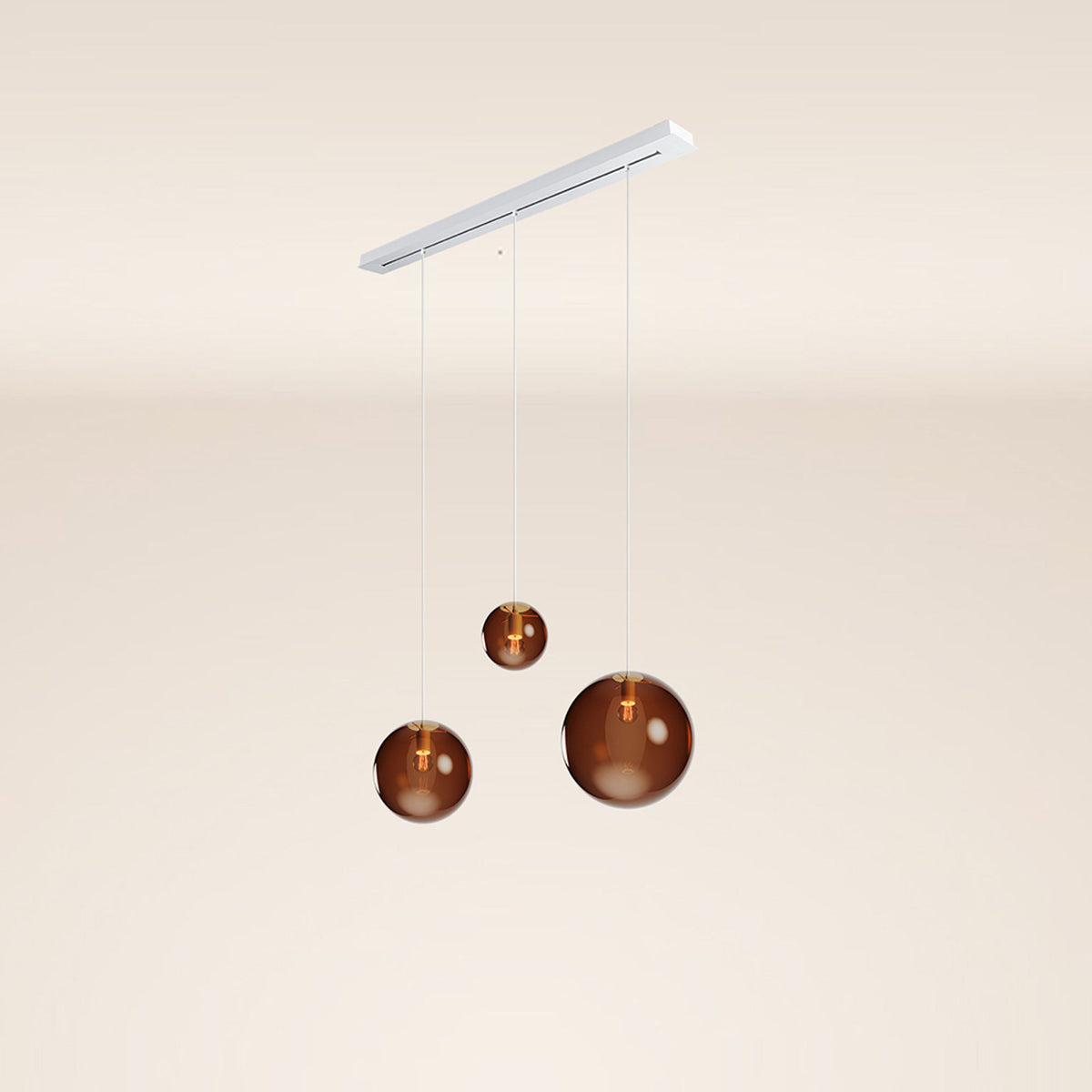 s.luce Orb 3-flammig Ø 30 Esstisch-Pendelleuchte 120cm - 179580 - s.luce® - homecoming lights.