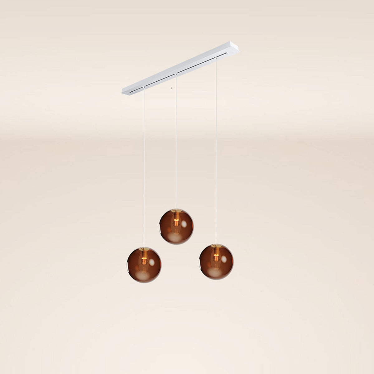 s.luce Orb 3-flammig Ø 30 Esstisch-Pendelleuchte 120cm - 179580 - s.luce® - homecoming lights.