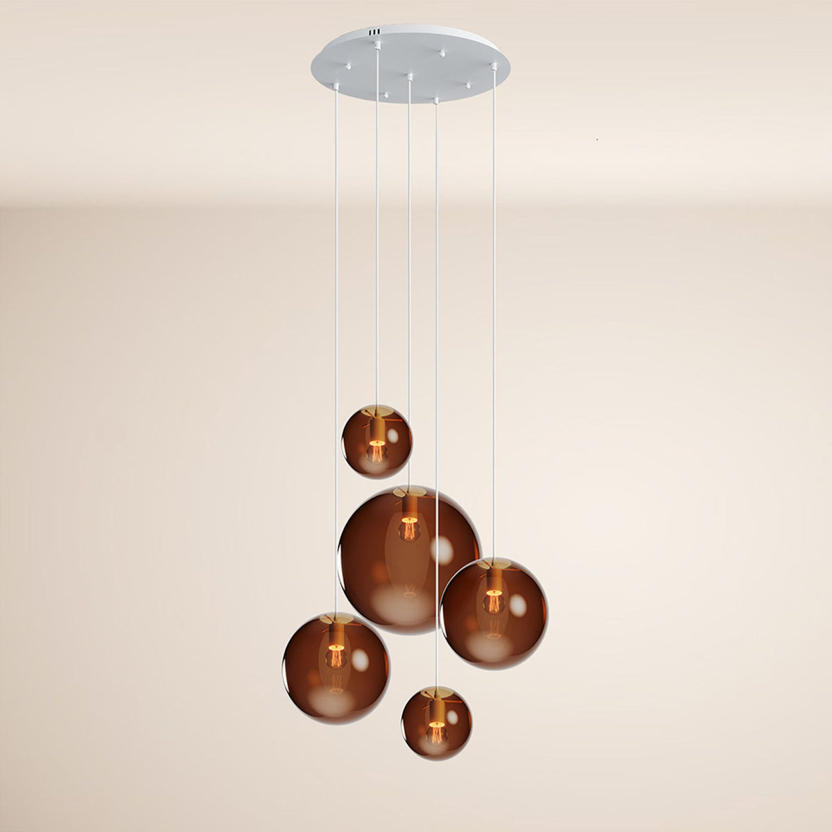 s.luce Orb 5-flammige Galerielampe Modular - 204036 - s.luce® - homecoming lights.