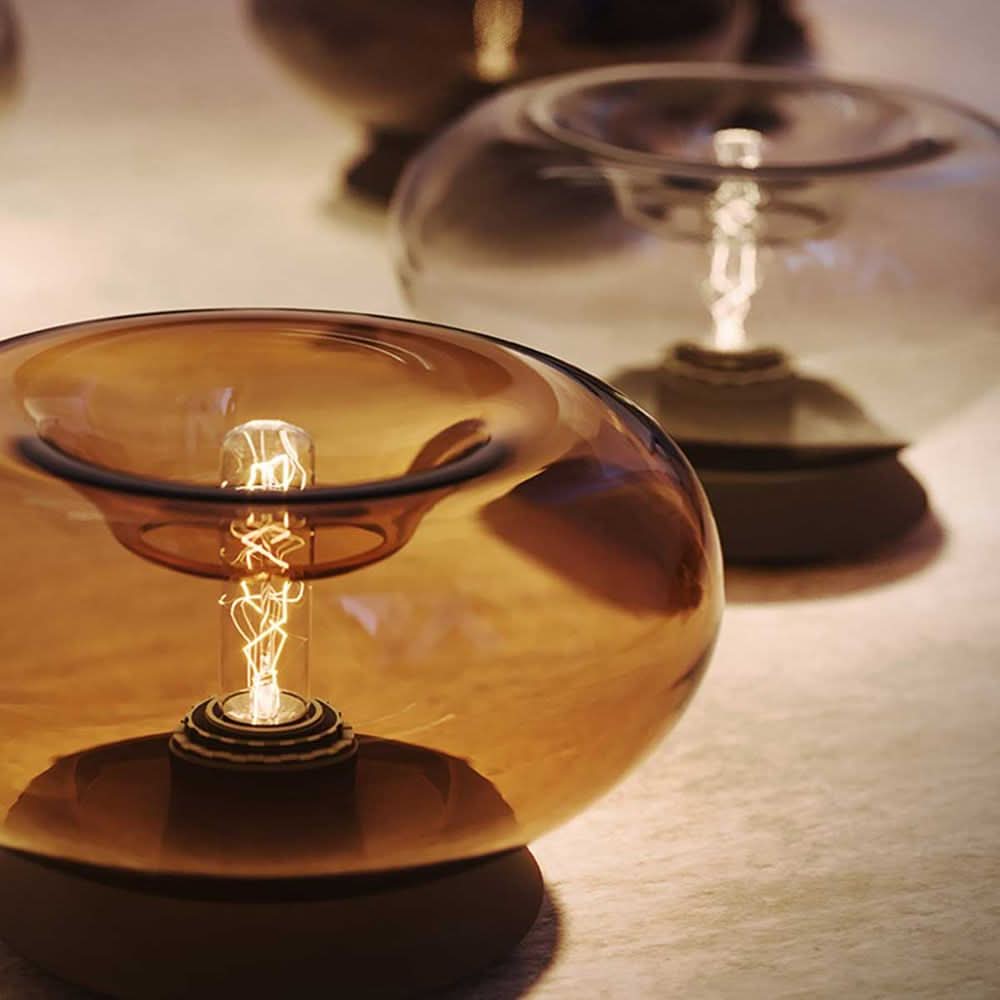 s.luce Cruet E27 Design Tischleuchte Glas mit Schalter