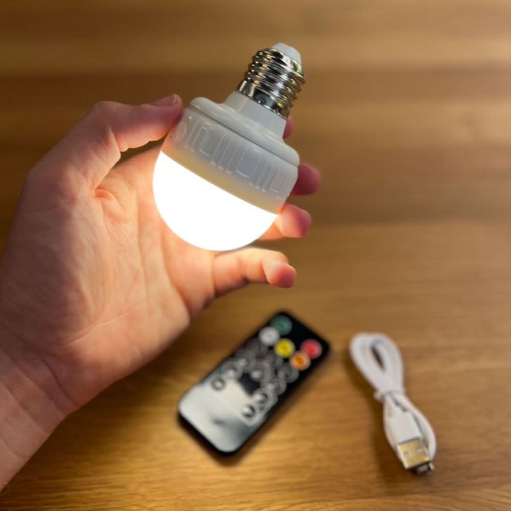 Mobiles LED Leuchtmittel 8W Dimmbar Akku Magnetisch warm/kalt