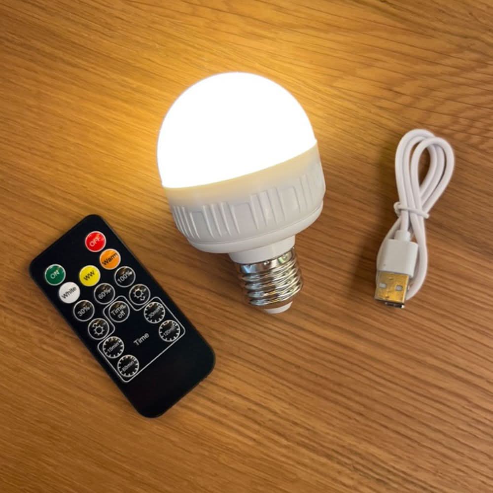 Mobiles LED Leuchtmittel 8W Dimmbar Akku Magnetisch warm/kalt