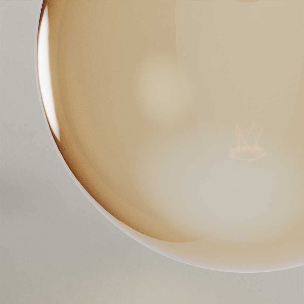 s.luce Orb Axis Glas-Tischlampe Dreibein 20cm