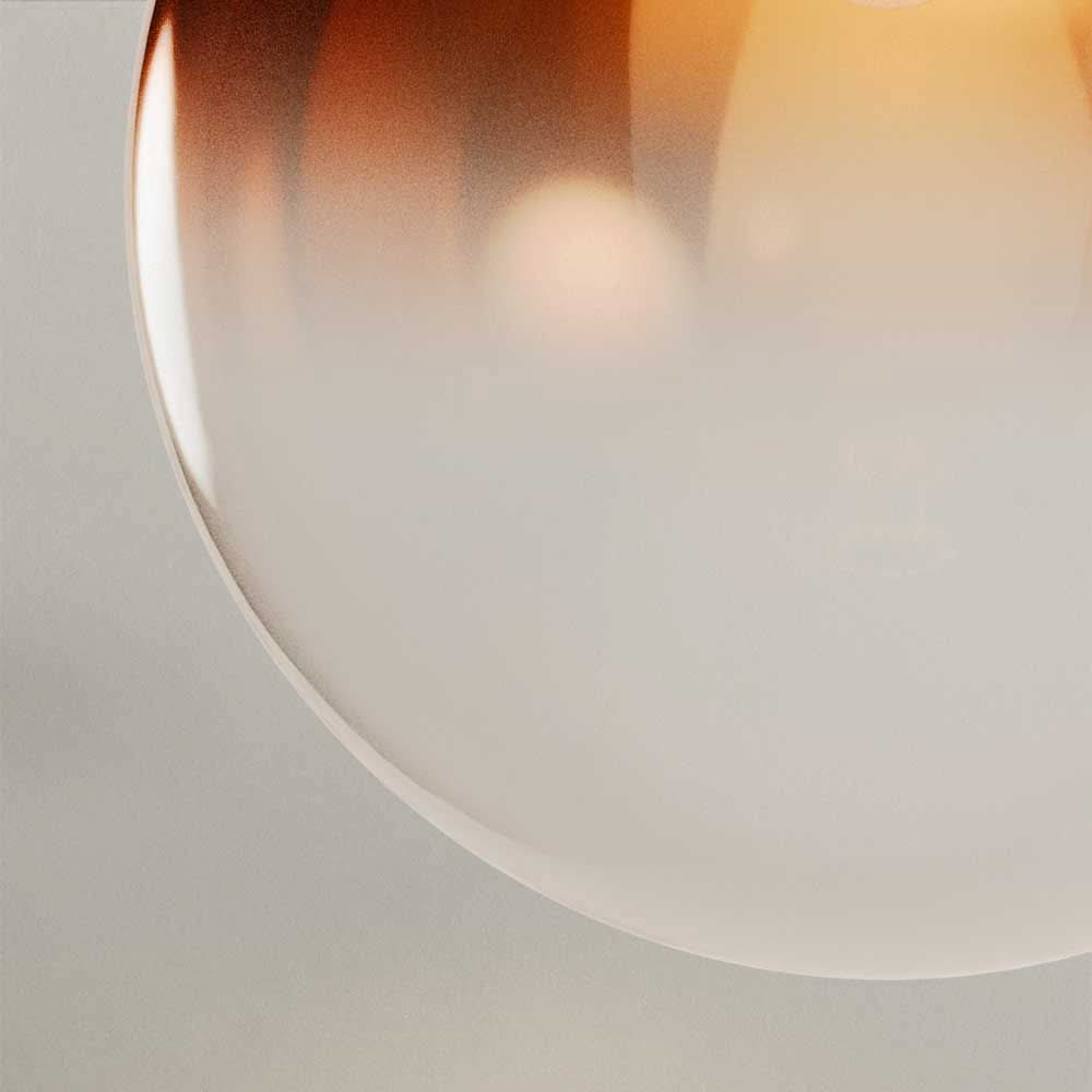 s.luce Orb Axis Glas-Tischlampe Dreibein 20cm