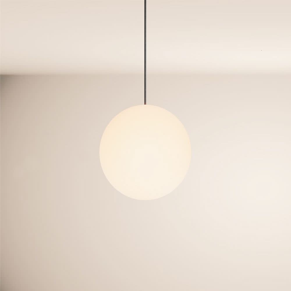 s.luce Orb Glaskugel Galerieleuchte 500cm Aufhängung Schwarz