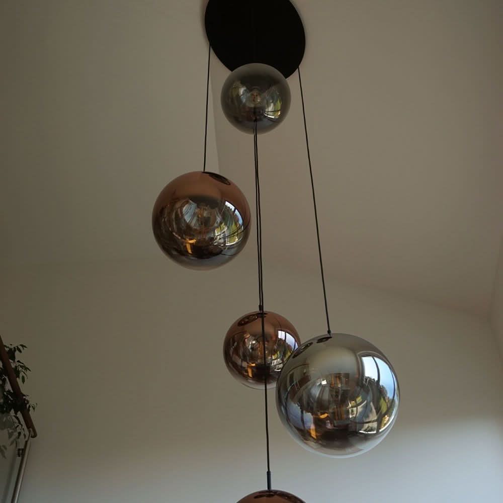 s.luce Orb Glaskugel Galerieleuchte Aufhängung 500cm Weiß