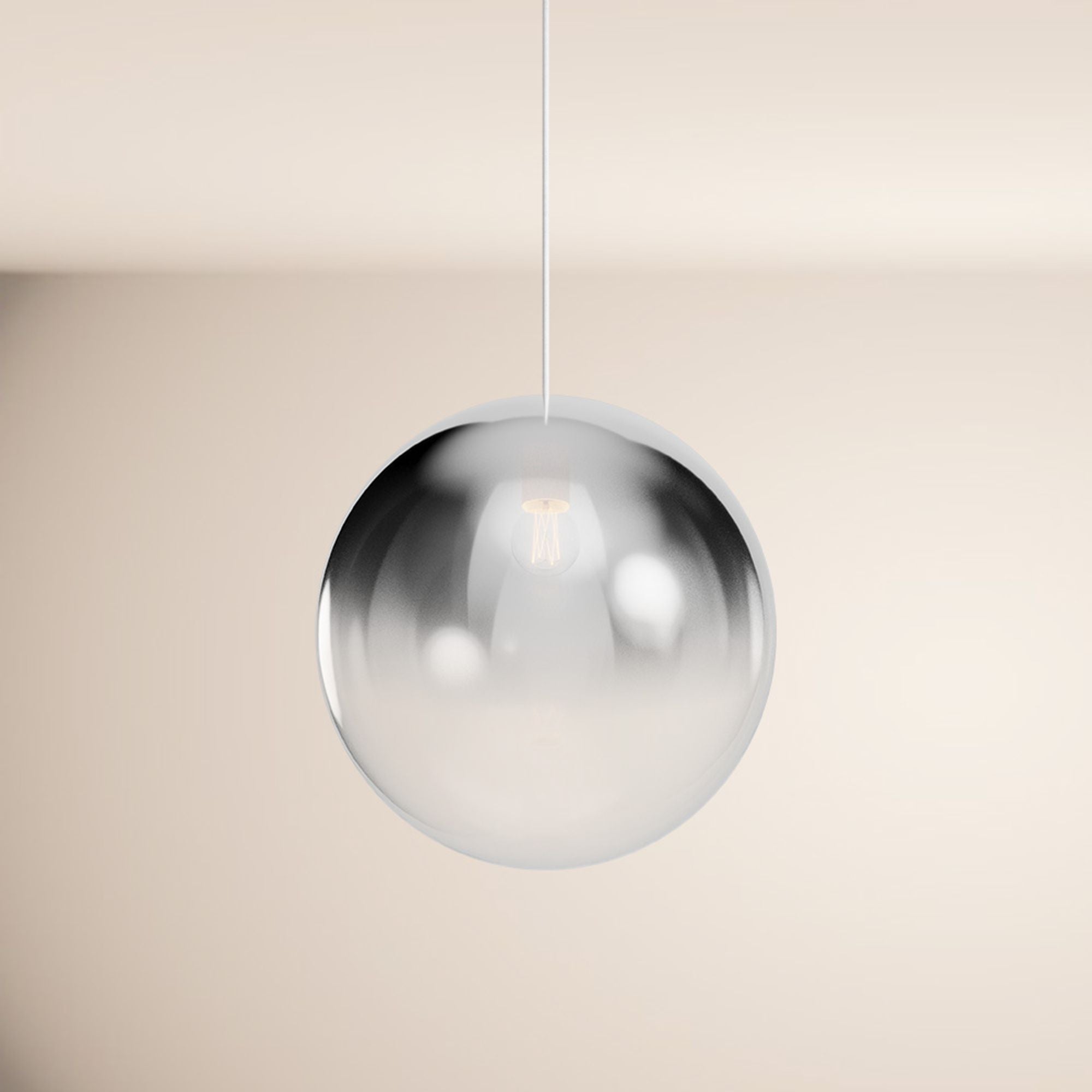 s.luce Orb Glaskugel Pendelleuchte Aufhängung 150cm Weiß - 189424 - s.luce® - homecoming lights.