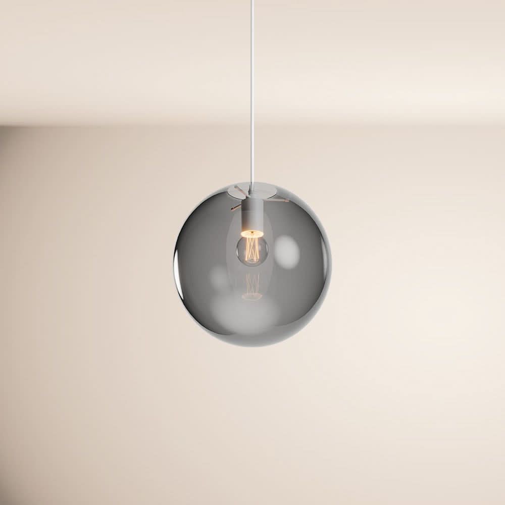 s.luce Orb Glaskugel Pendelleuchte Aufhängung 150cm Weiß