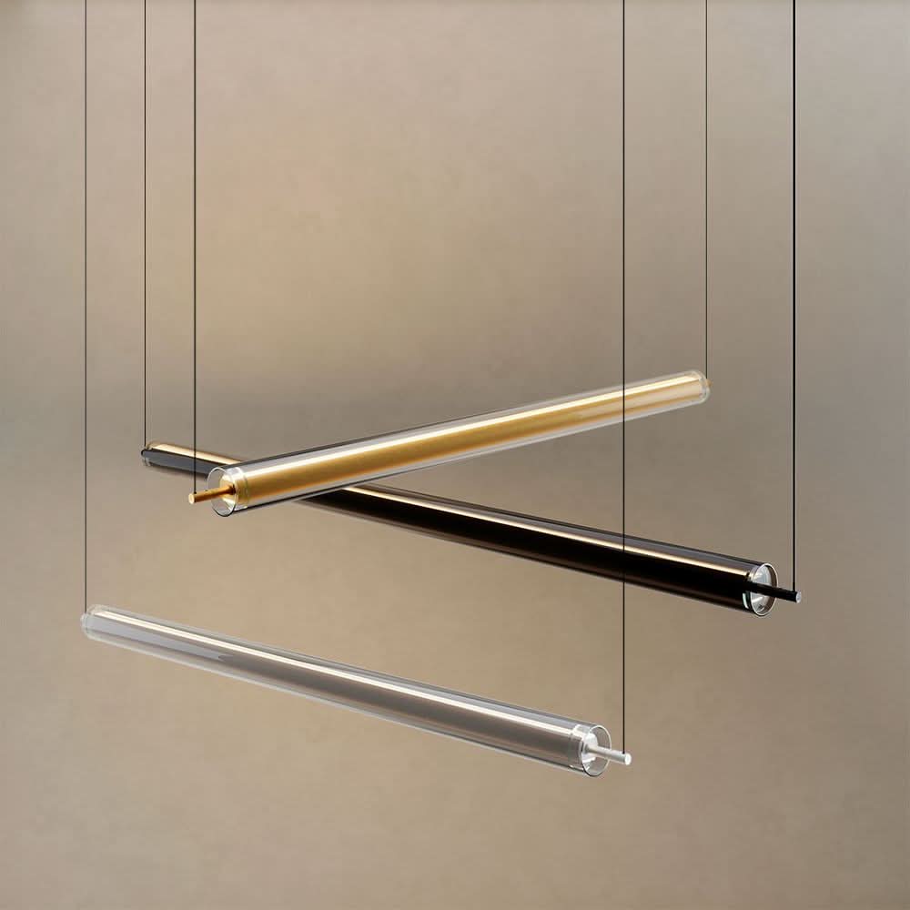 s.luce Ranya LED Up & Down Pendelleuchte mit Glas-Cover & Fernbedienung