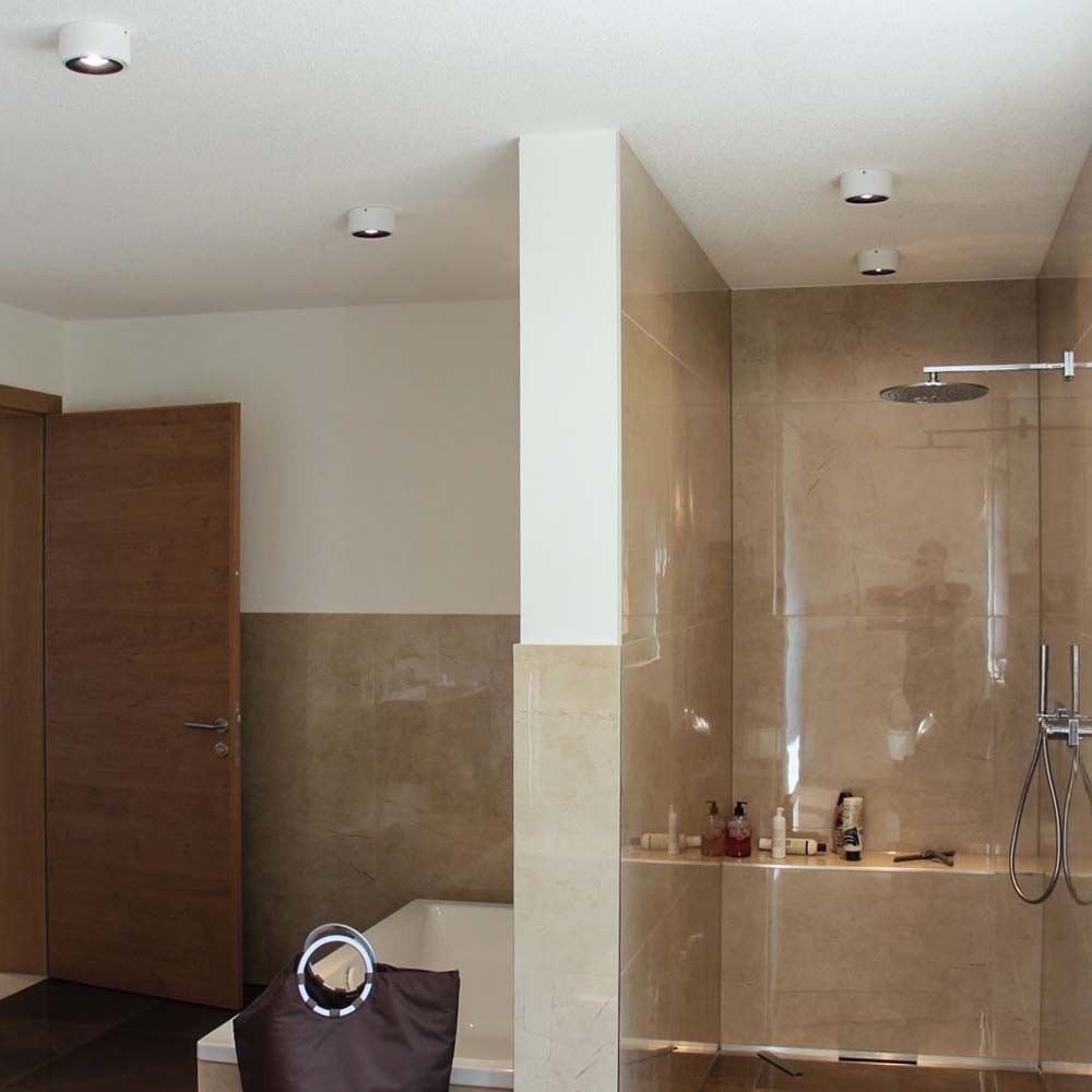 LED surface-mounted spotlight pivotable & dimmable