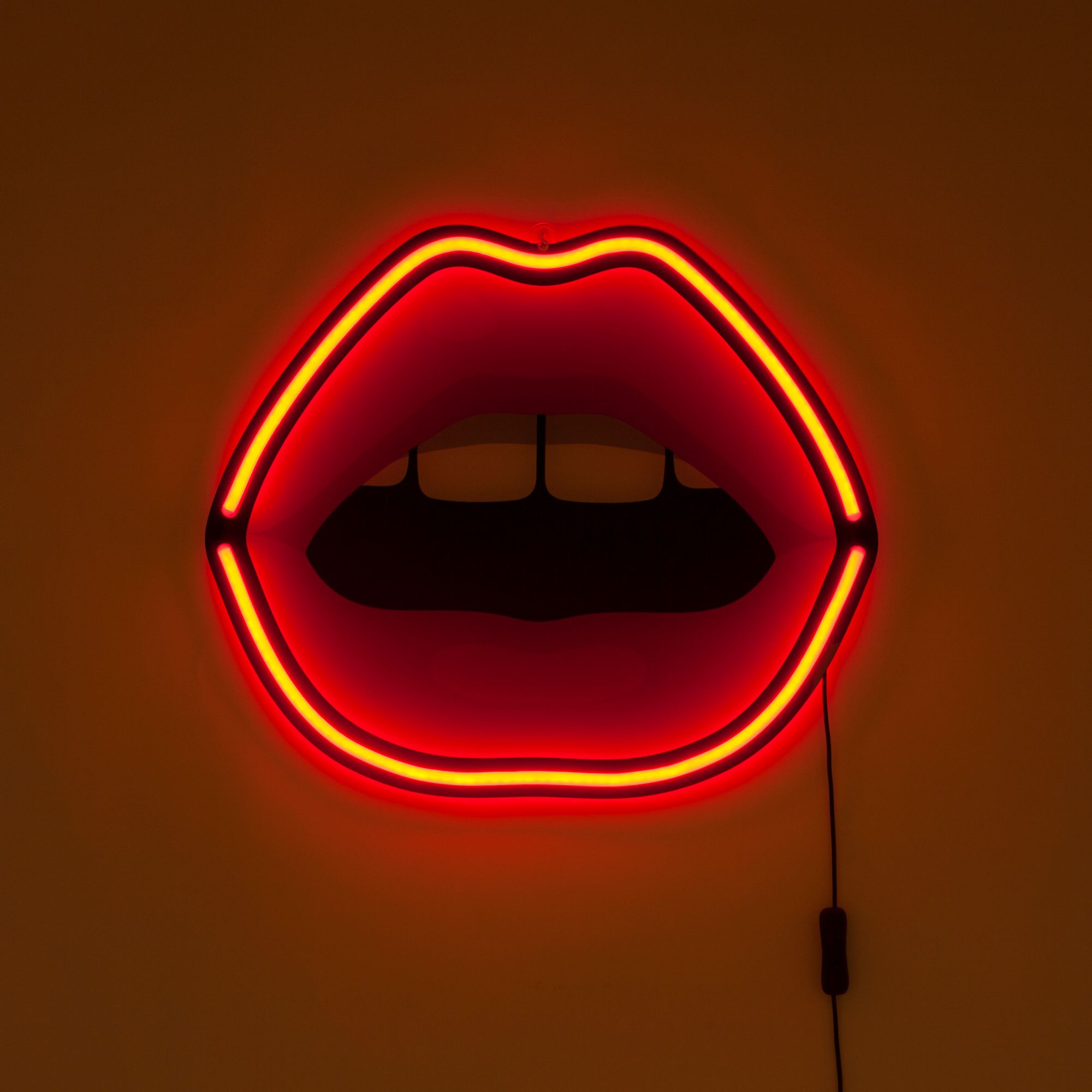 Seletti Blow LED-Schild Mund Acryl