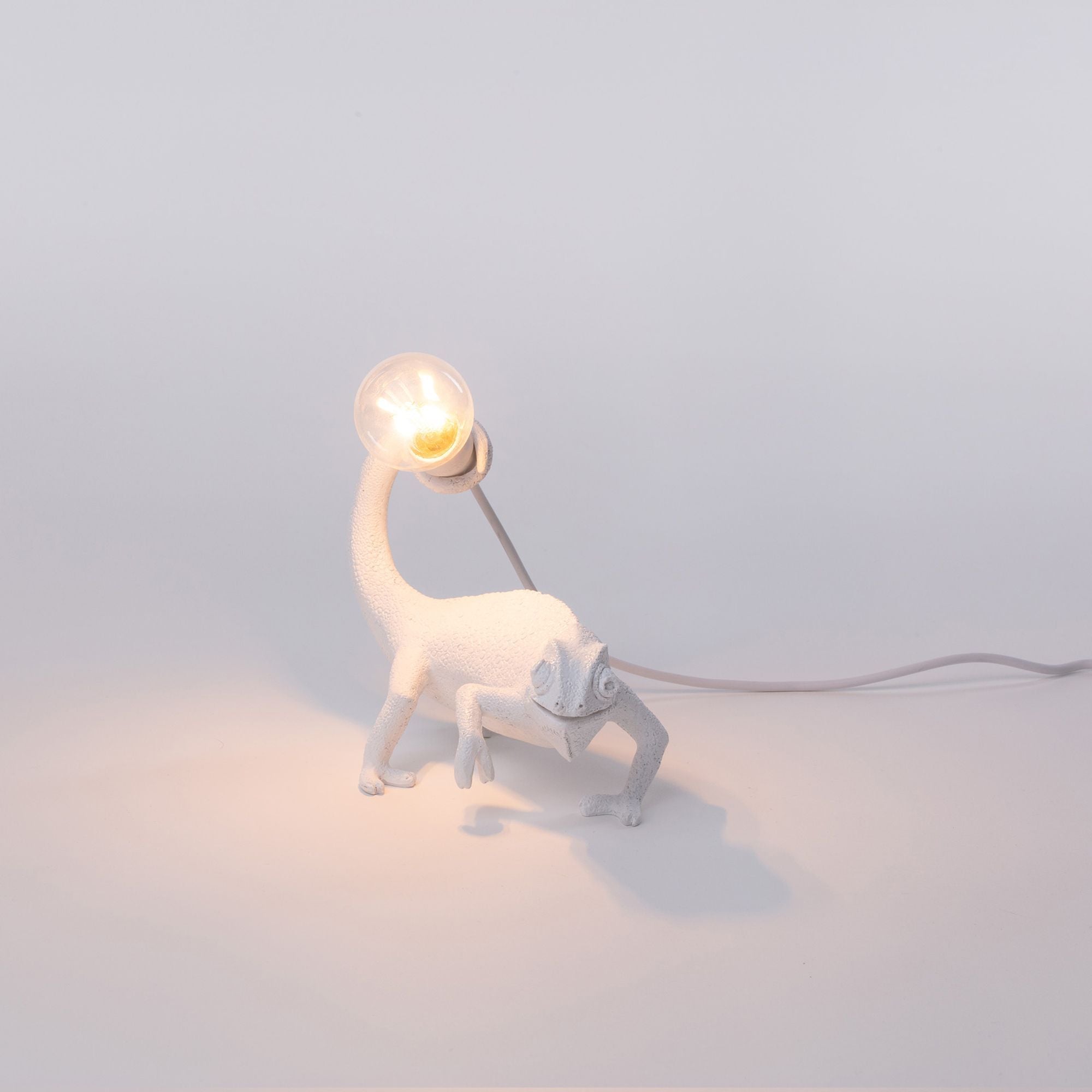 Seletti Chameleon Still LED-Tischleuchte USB Weiß