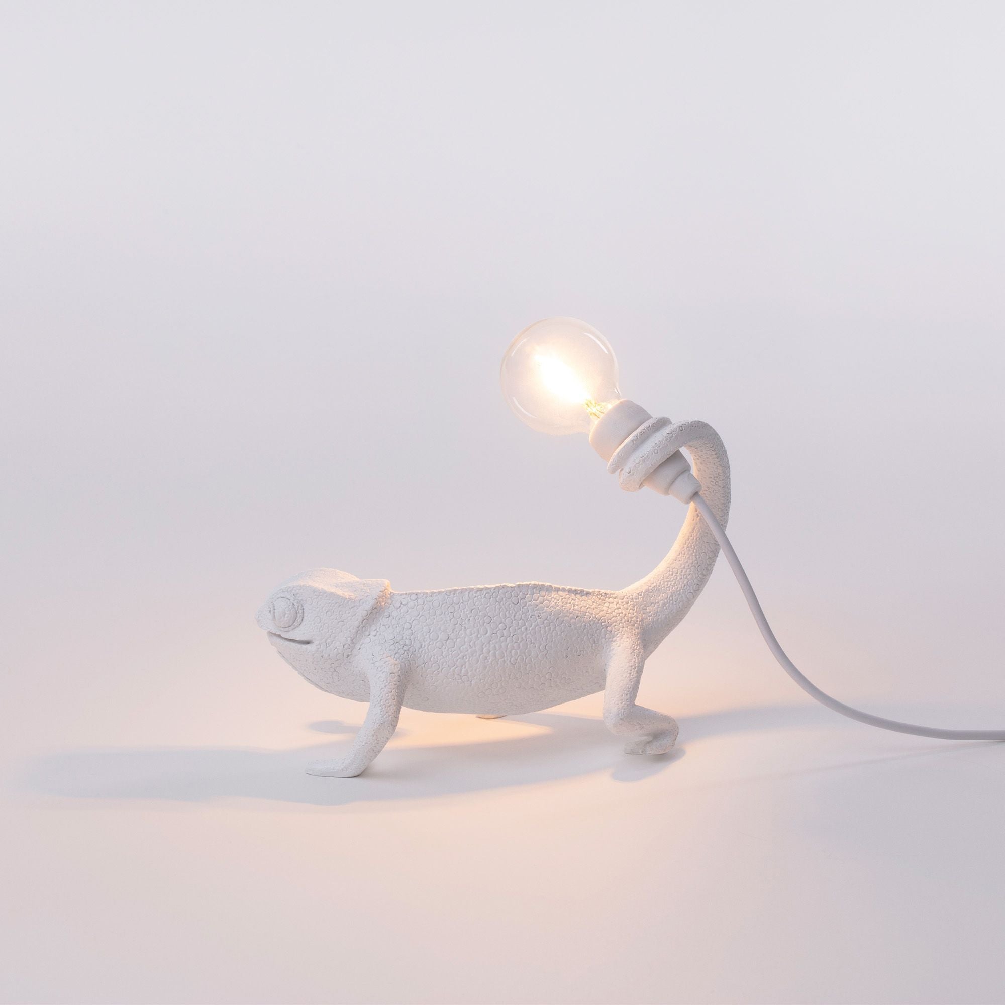 Seletti Chameleon Still LED-Tischleuchte USB Weiß