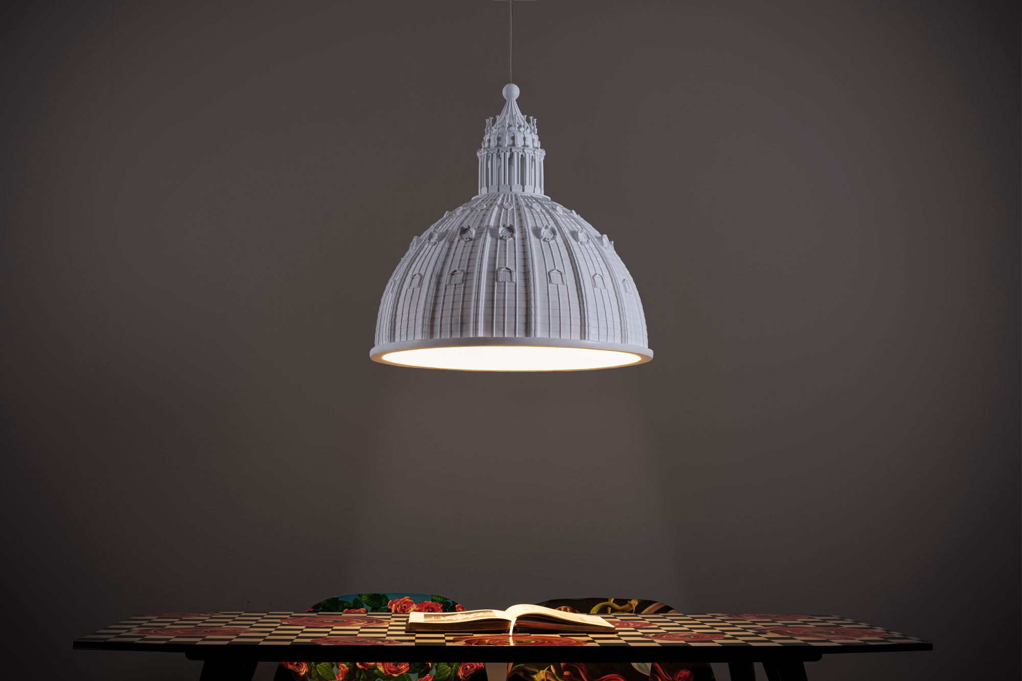 Seletti Cupolone Quarantacinque Pendelleuchte Weiß Ø45cm