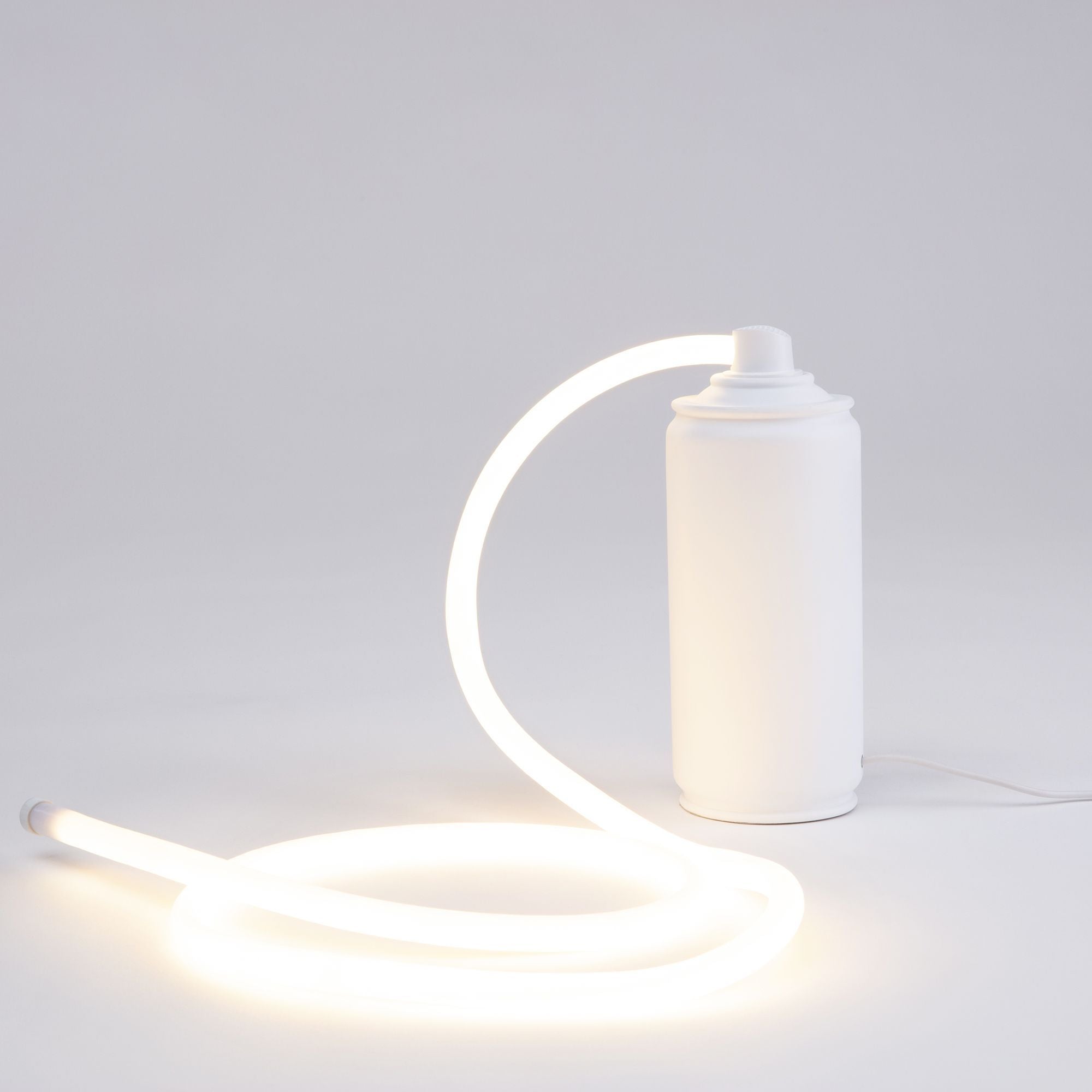 Seletti Daily Glow Spray LED-Tischleuchte Weiß