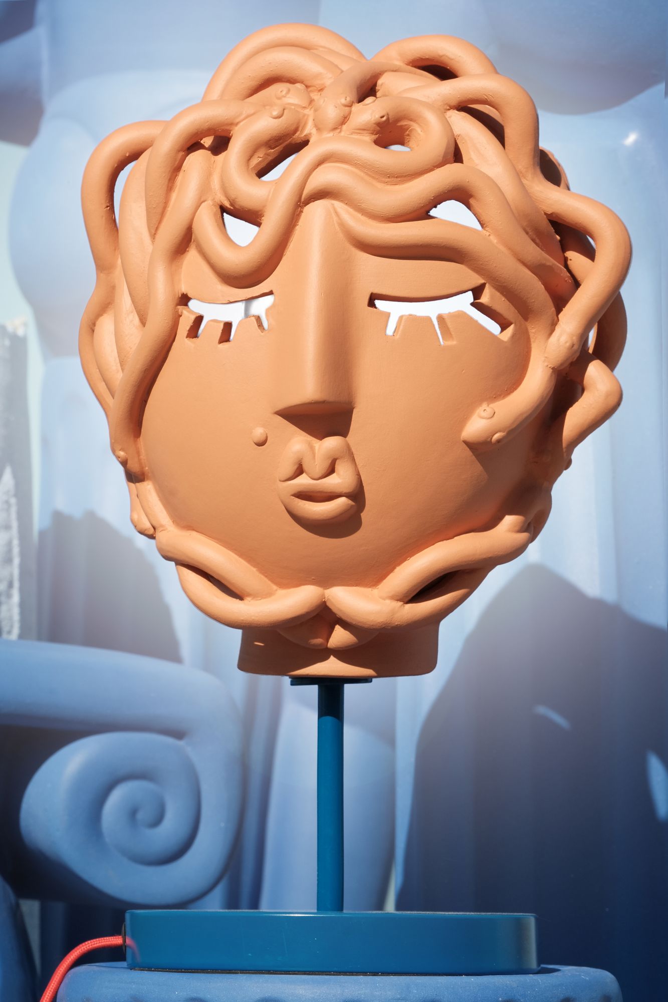 Seletti Magna Graecia Tischleuchte Medusa Maske Terracotta