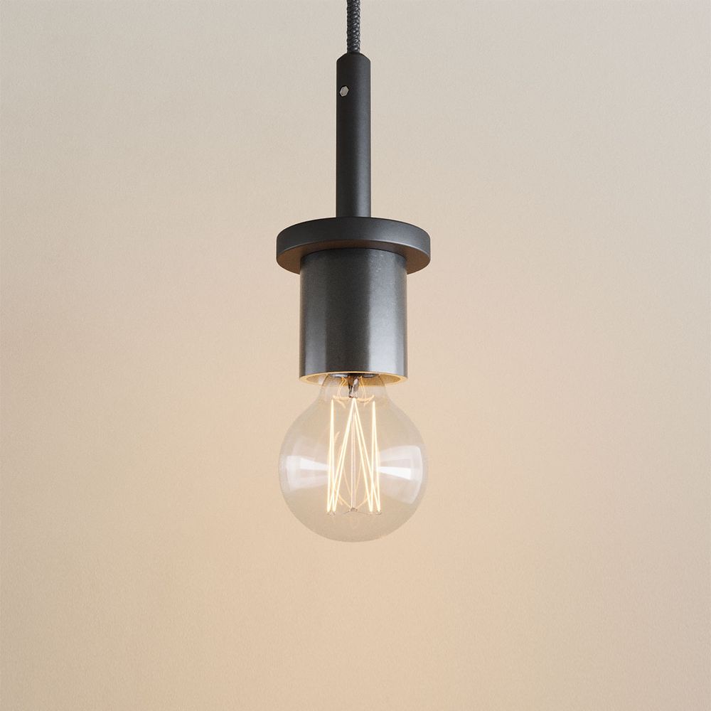s.luce Velo Glas-Pendelleuchte Aufhängung 150cm Schwarz