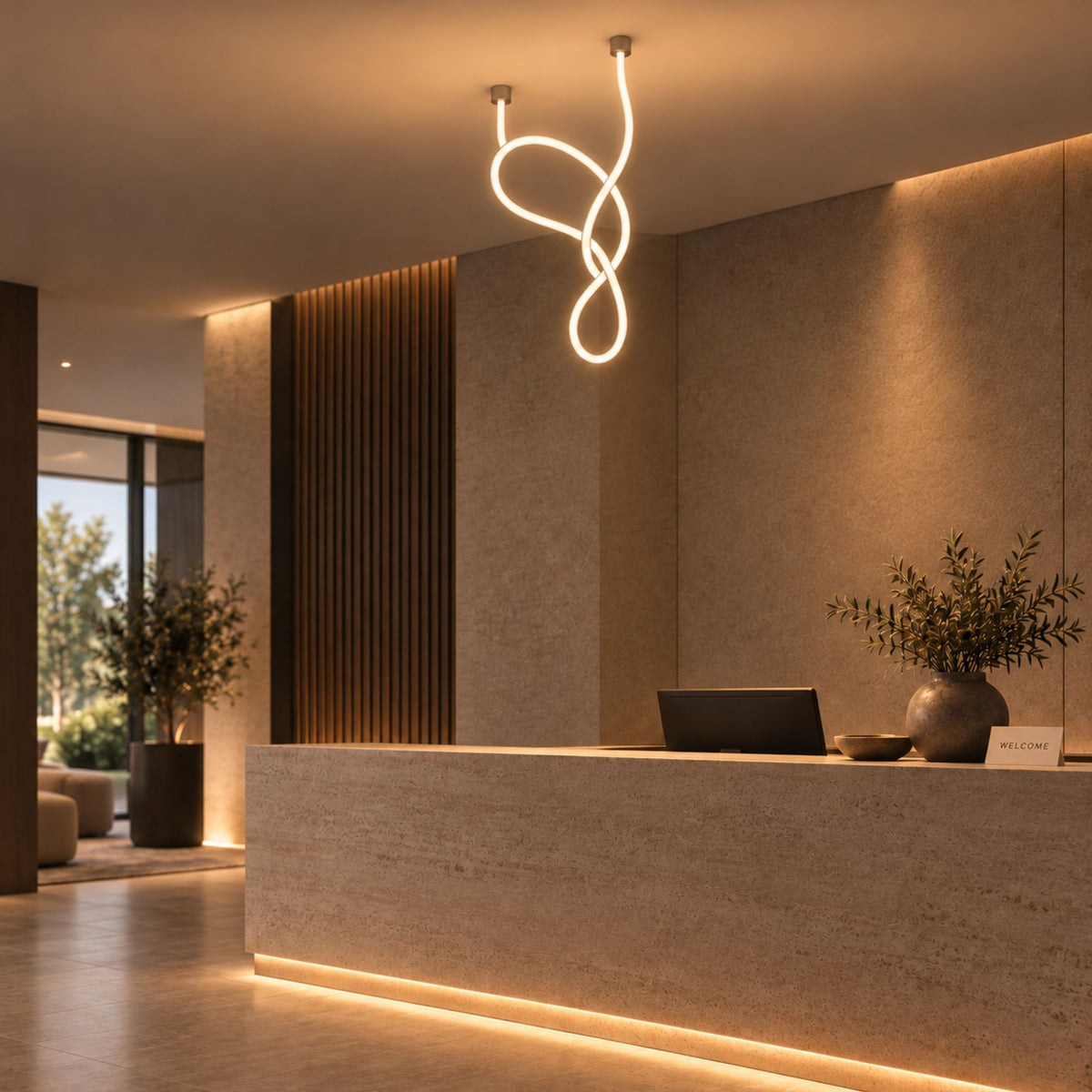 s.luce Arion Flex LED Hänge- & Deckenleuchte Licht-Schlauch