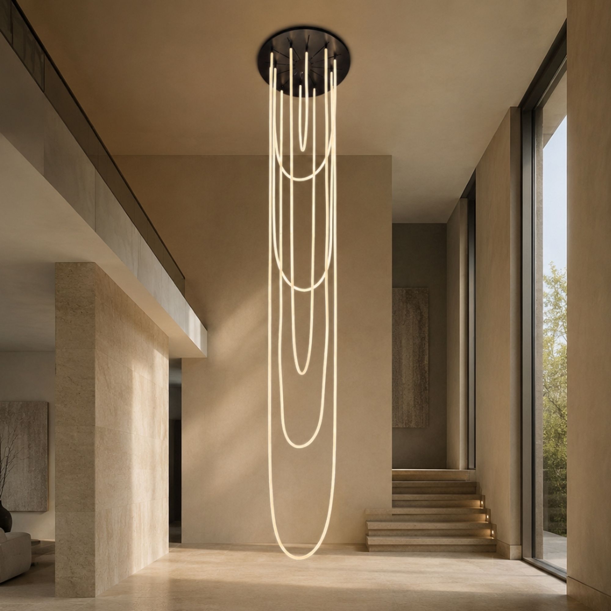 s.luce Arion organische LED Galerieleuchte XXL Licht-Schlauch Warmweiß - 197220 - s.luce® - homecoming lights.