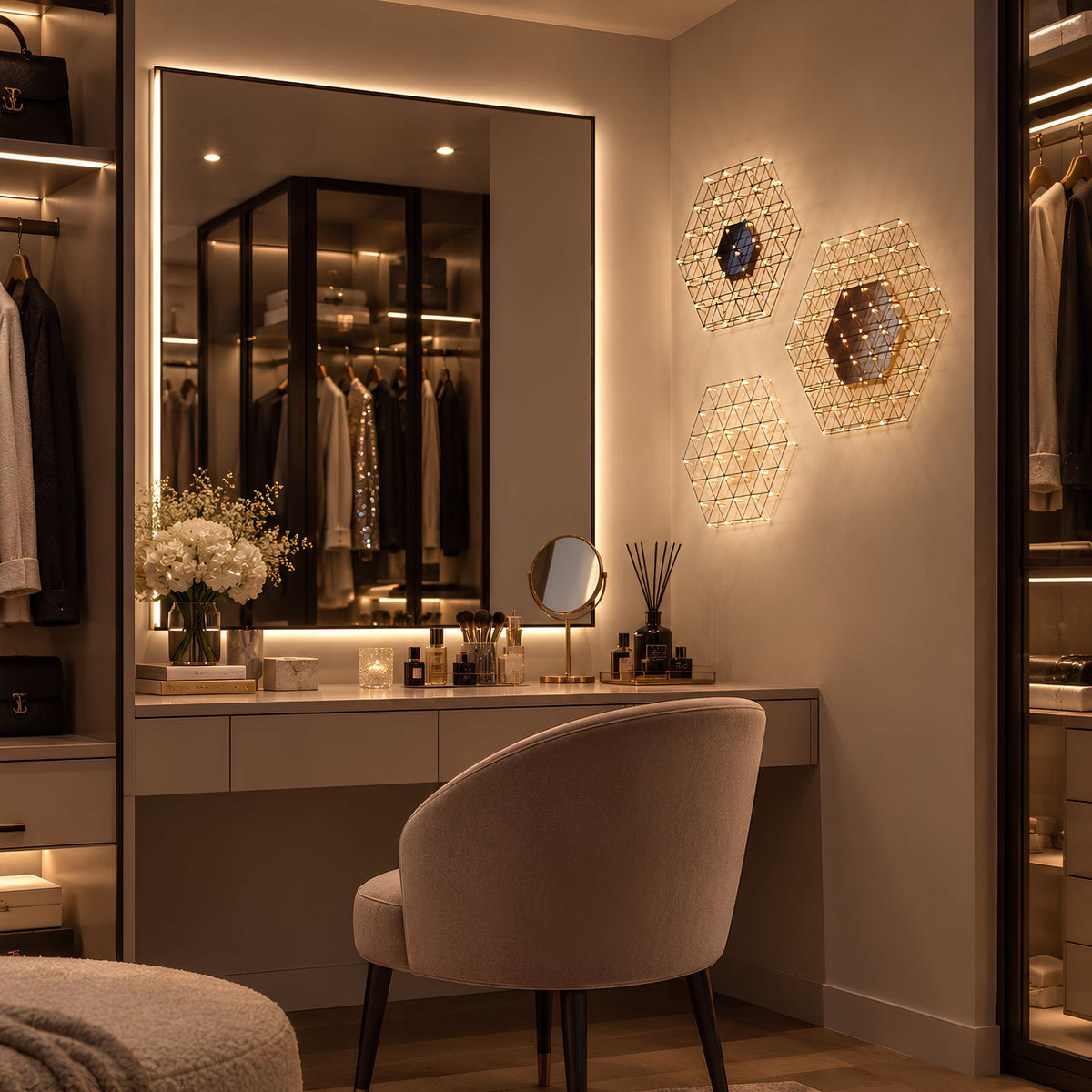 s.luce Atom eckige LED Effekt Wand- & Deckenleuchte - 177731 - s.luce® - homecoming lights.