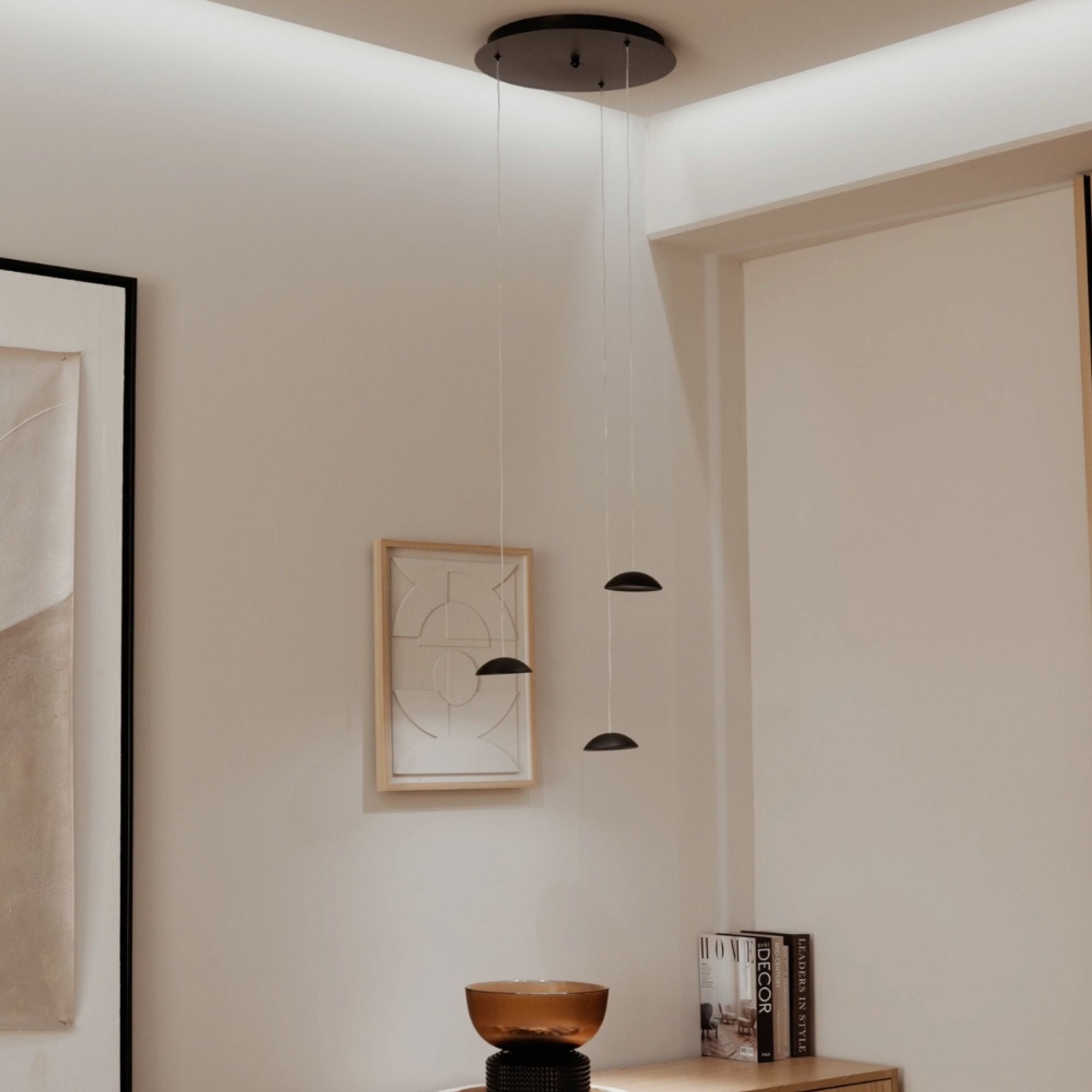 s.luce Modular Hängeleuchten-Baldachin 3-flammig oder 5-flammig - 139317 - s.luce® - homecoming lights.