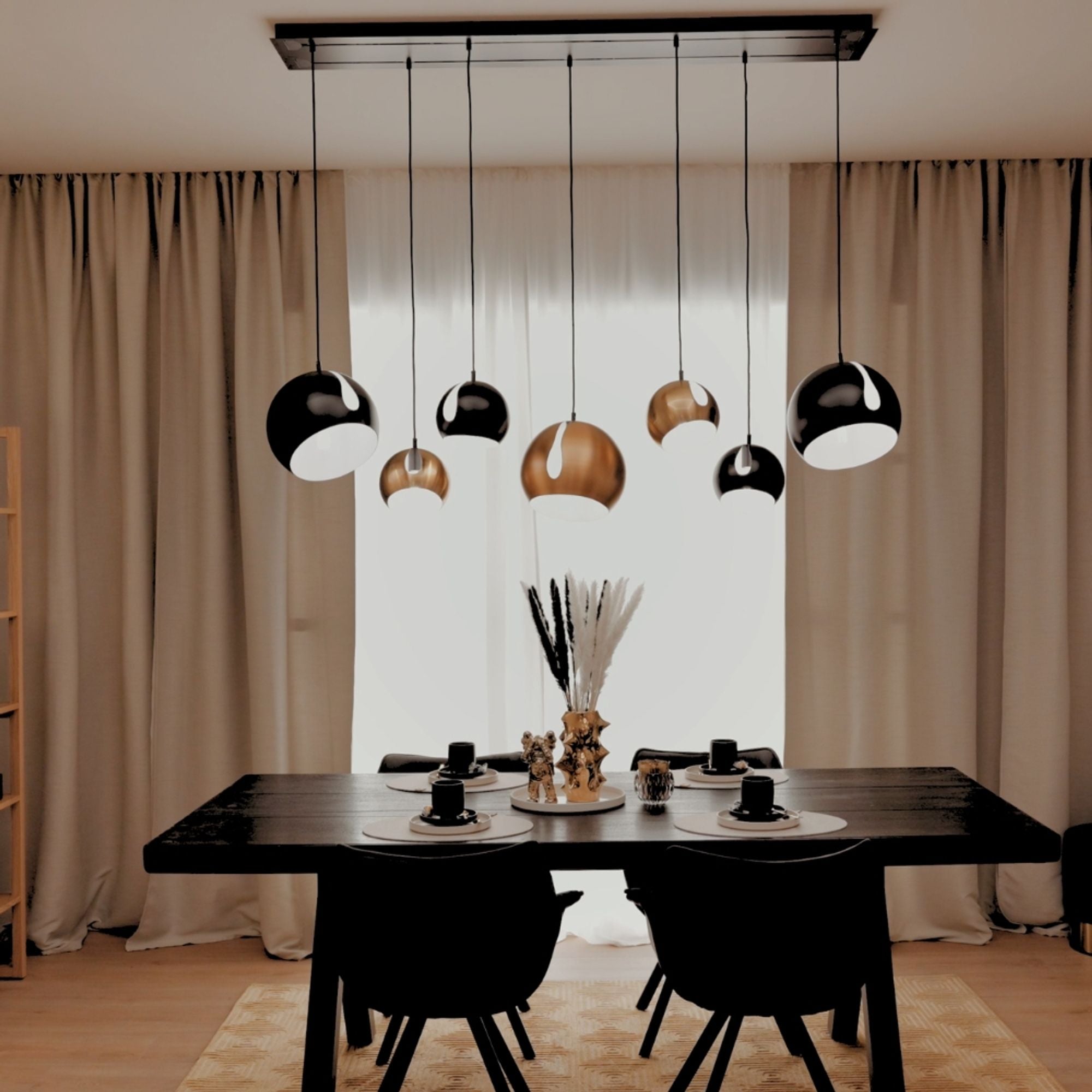 s.luce Modular Balken Baldachin mehrflammig Rechteckig - 178362 - s.luce® - homecoming lights.