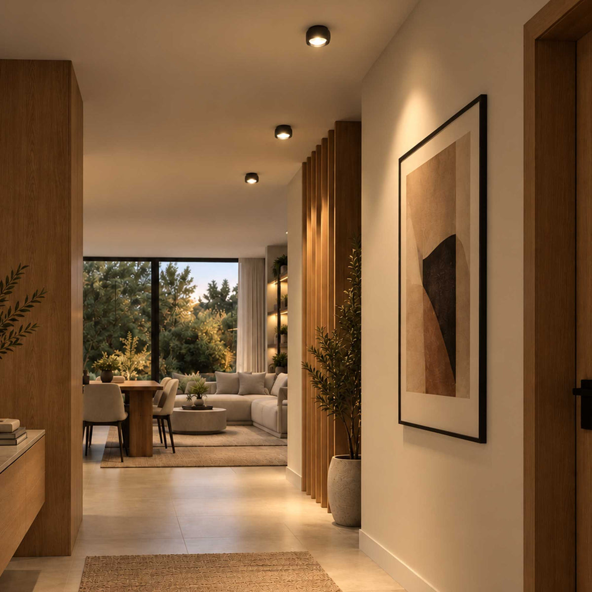 s.luce Beam LED ceiling light with lens surface-mounted spot Ø 8cm