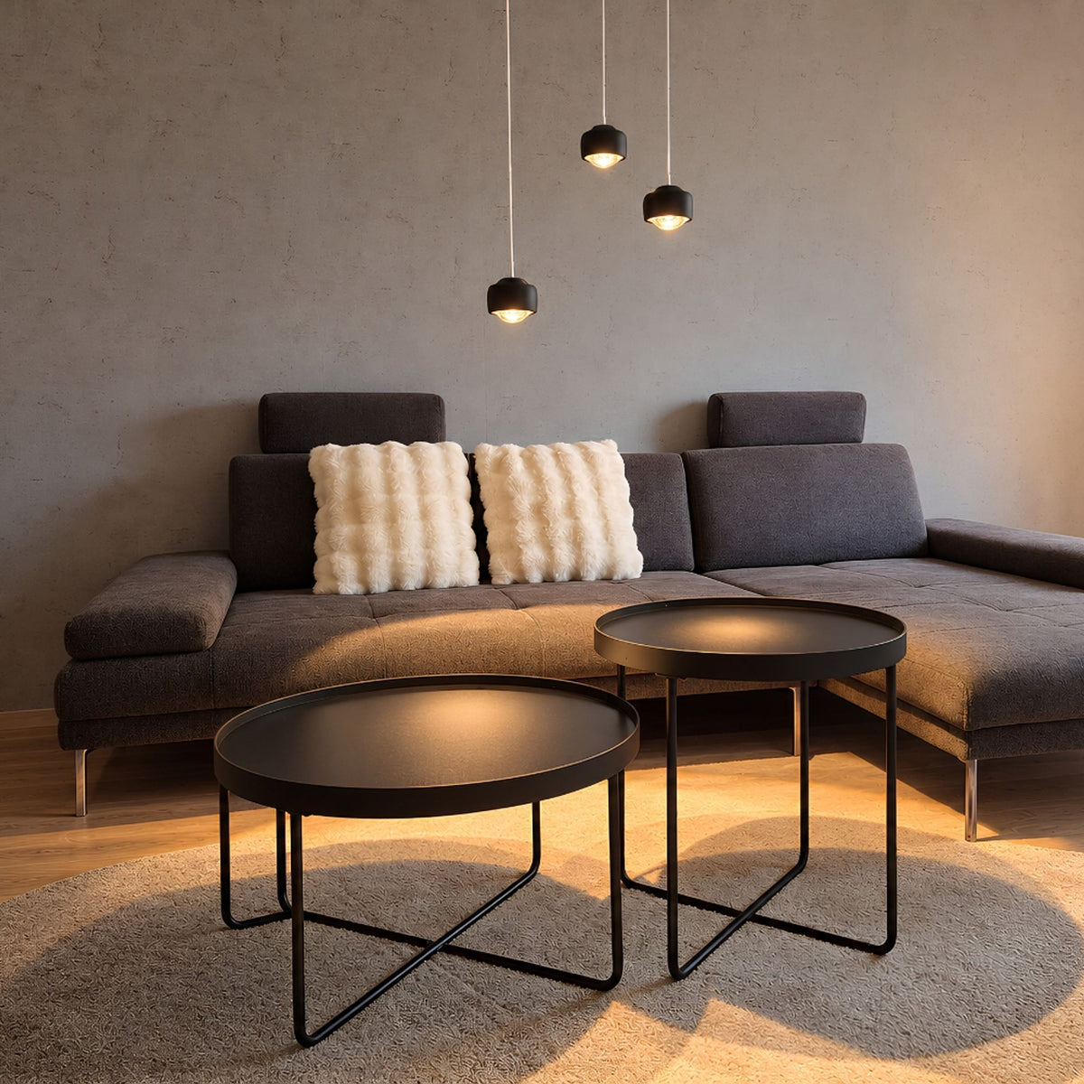 Lampa wisząca LED s.luce Beam z 3- lub 5-światłowym modułowym daszkiem