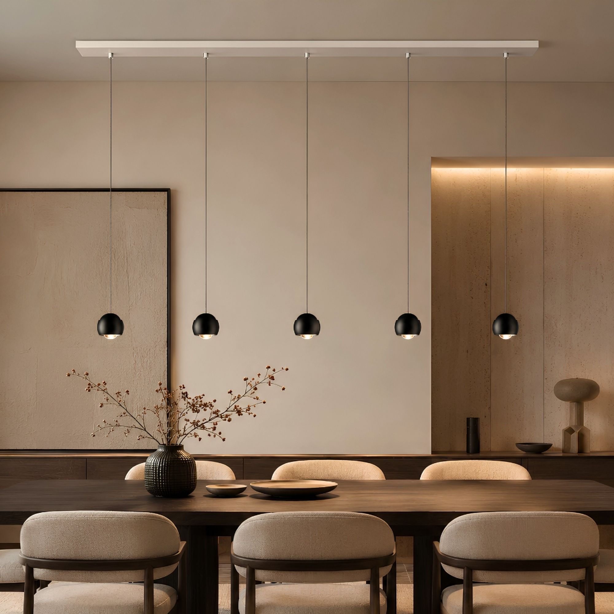 s.luce Beam LED Esstisch-Hängelampe Balken 160cm - 186609 - s.luce® - homecoming lights.