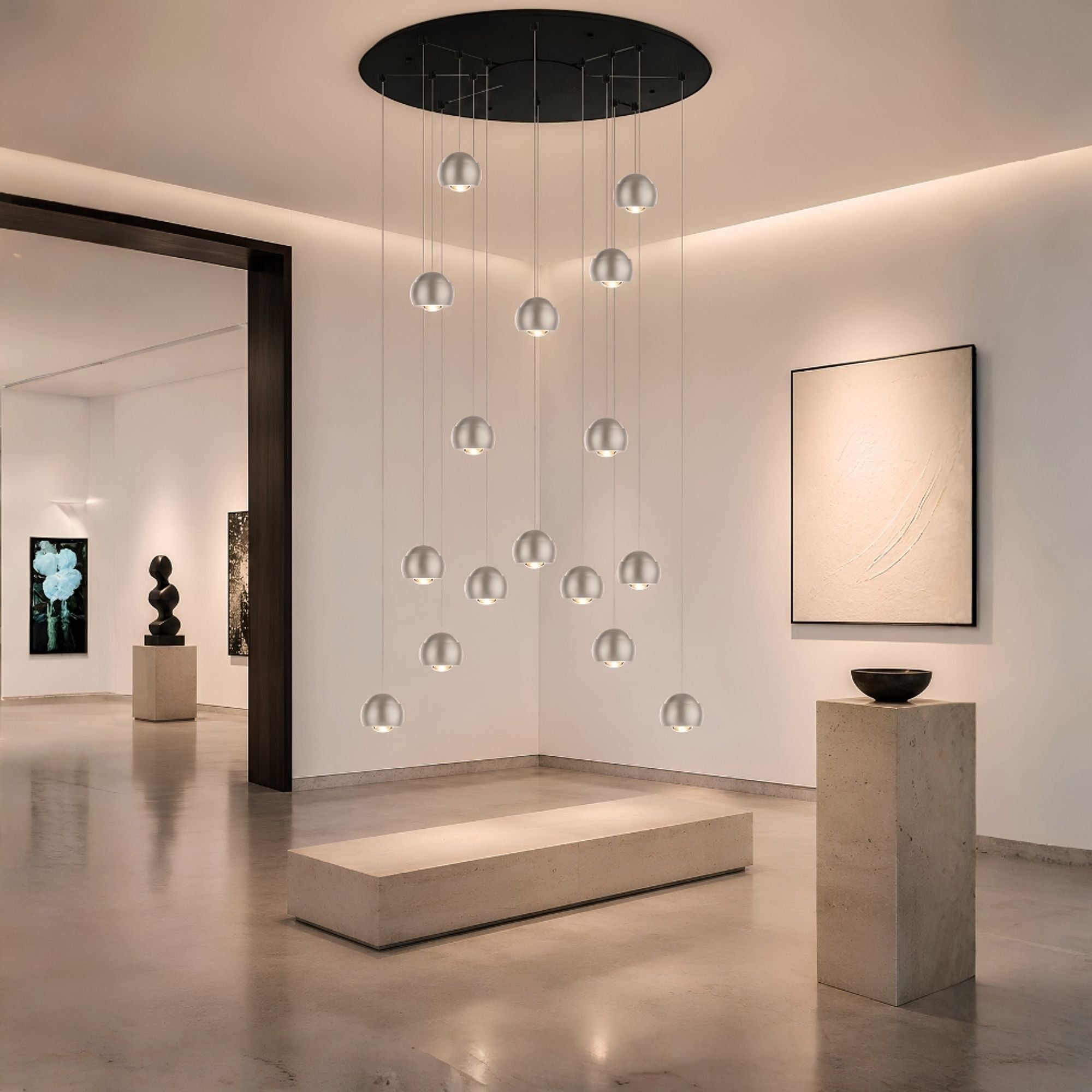 s.luce Beam XL LED Galerieleuchte Pendelleuchte 16- oder 24-flammig - 177019 - s.luce® - homecoming lights.