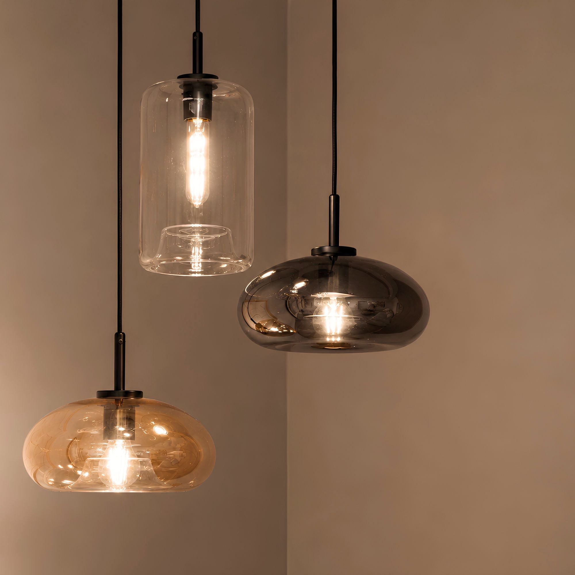 s.luce Cruet Glas-Pendelleuchte Up & Low - 146760 - s.luce® - homecoming lights.
