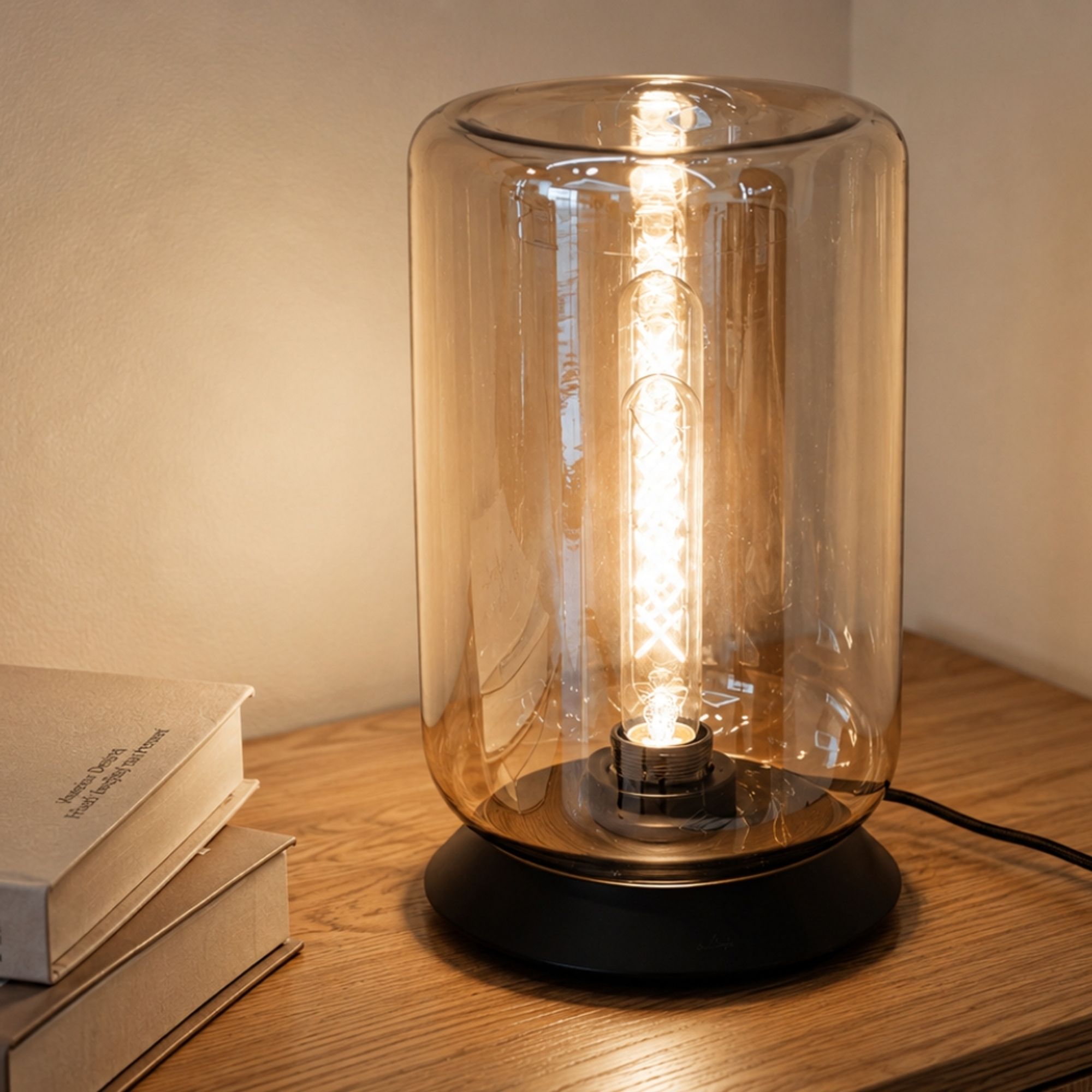 s.luce Cruet E27 Design Tischleuchte Glas mit Schalter - 160159 - s.luce® - homecoming lights.