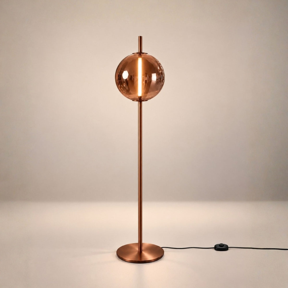s.luce Mira Design LED Glas-Stehlampe 175cm