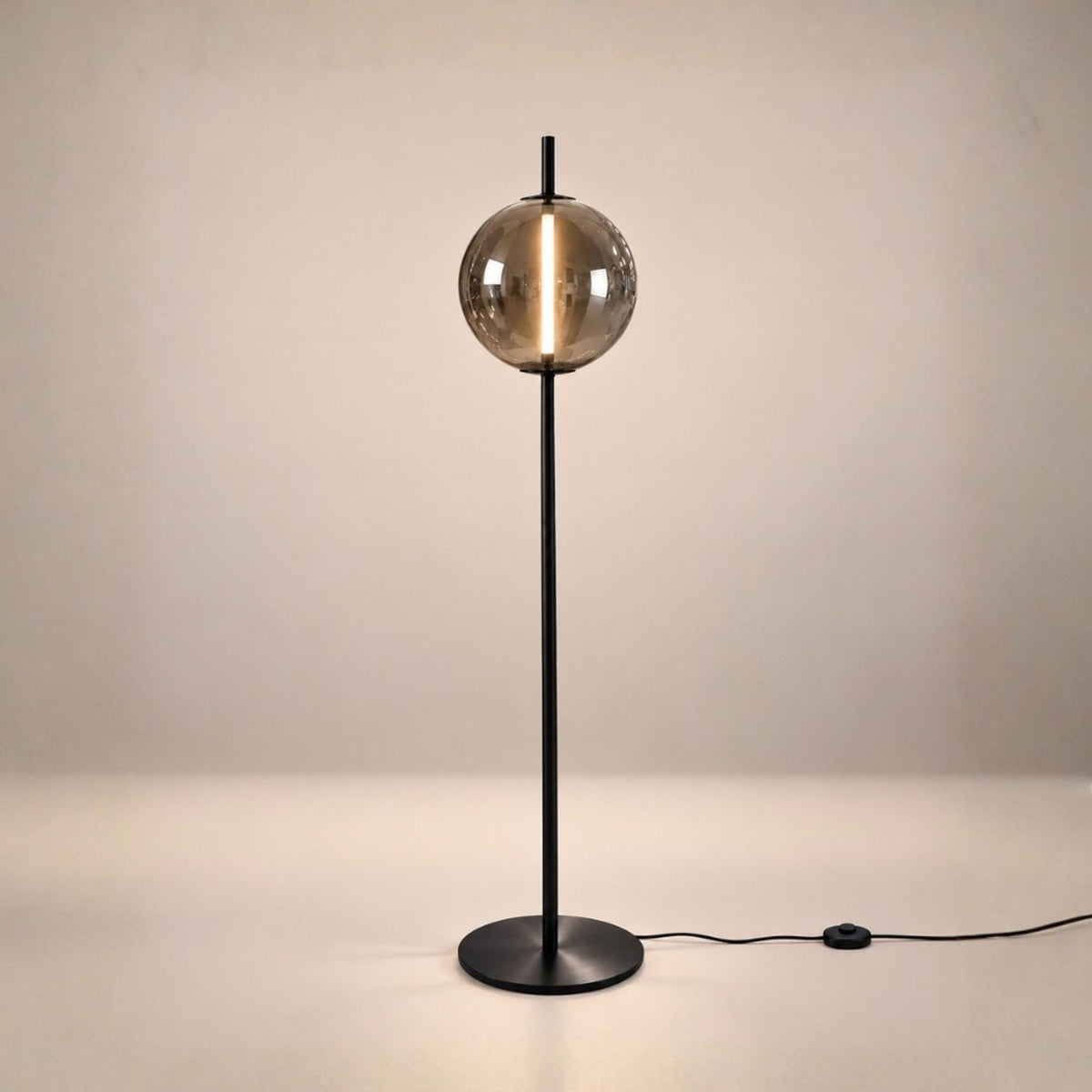 s.luce Mira Design LED Glas-Stehlampe 175cm