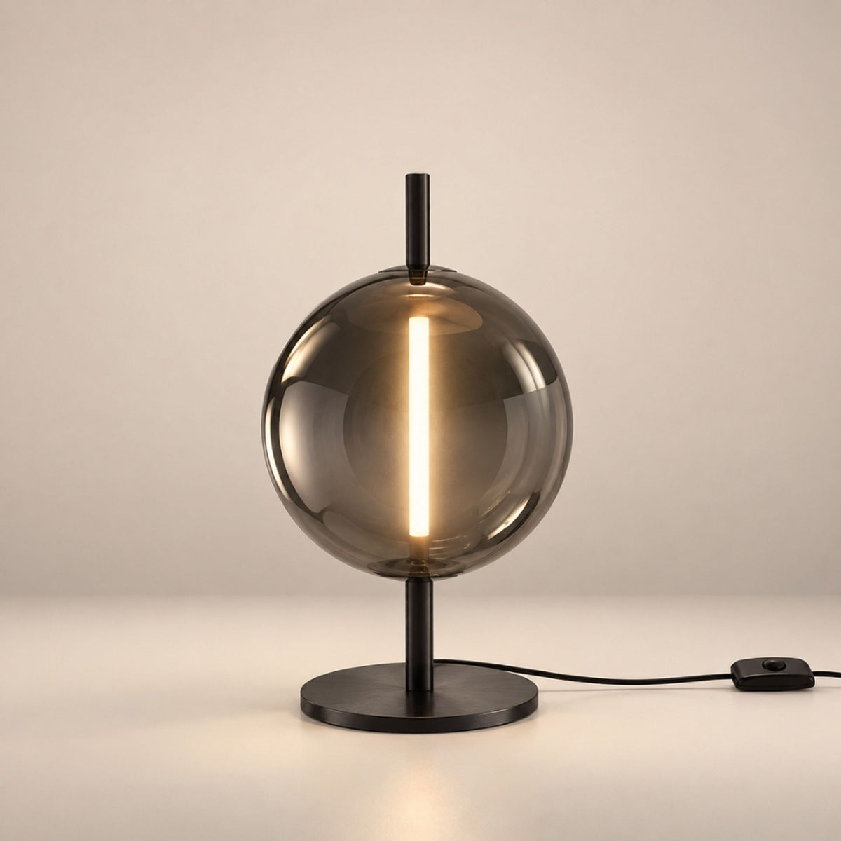 s.luce Mira LED Design Glas Tischlampe 55cm