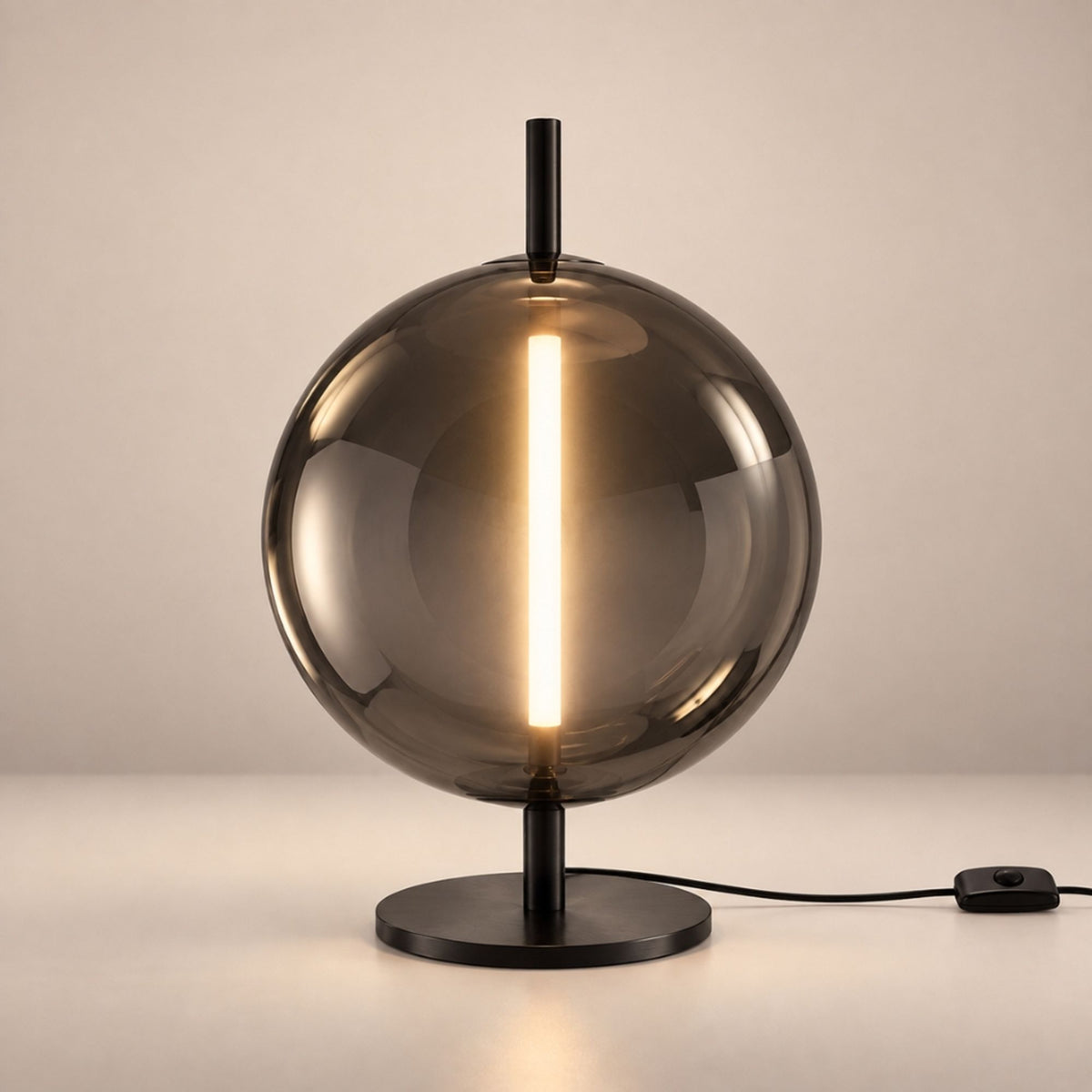 s.luce Mira LED Design Glas Tischlampe 55cm
