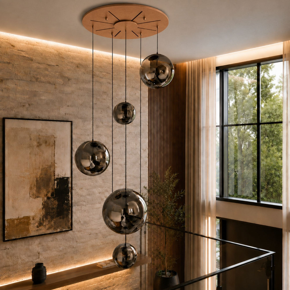 s.luce Modular Mehrfach Hängeleuchten-Baldachin - 179724 - s.luce® - homecoming lights.