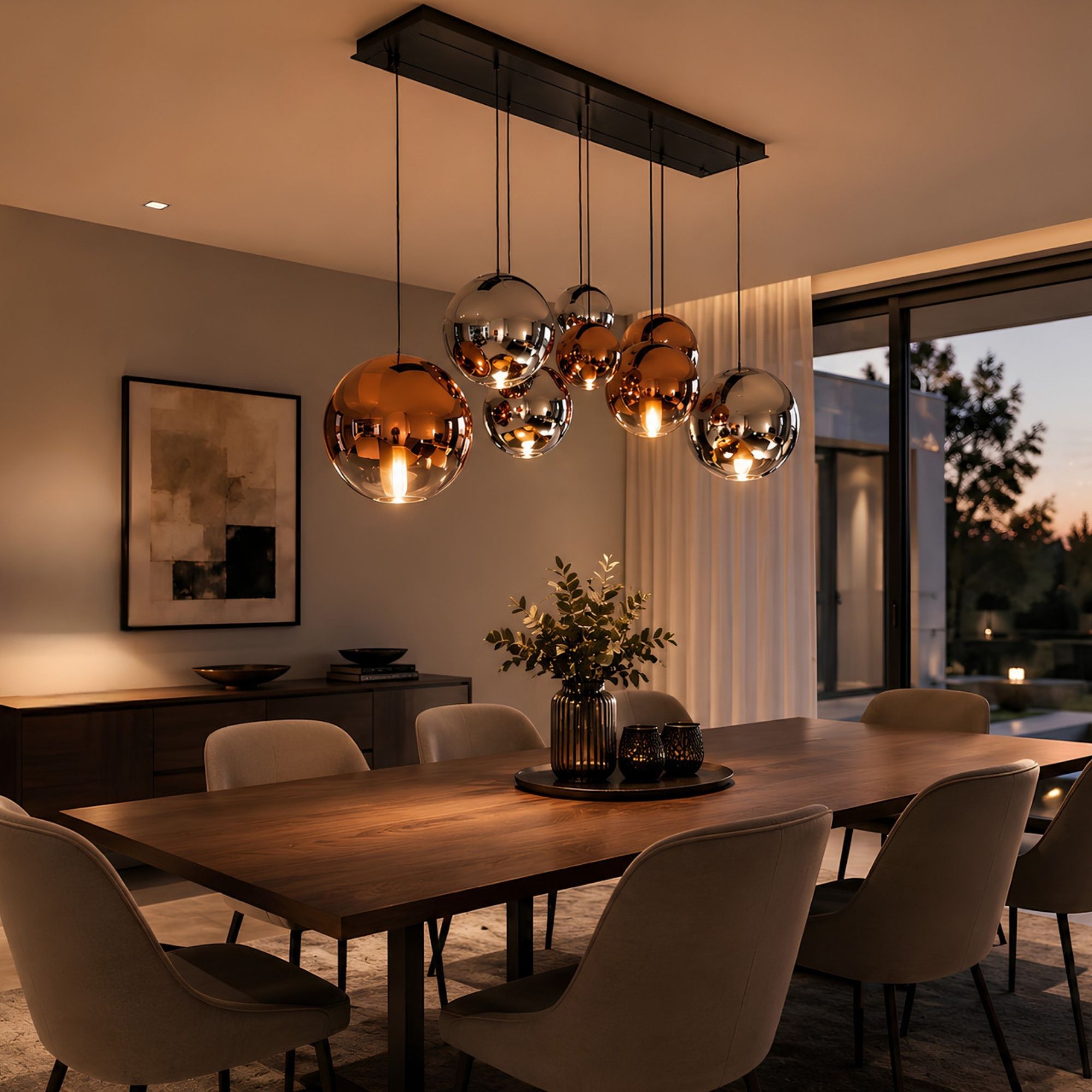s.luce Orb Esszimmerlampe 12-flammig 160cm 2-reihig - 179676 - s.luce® - homecoming lights.