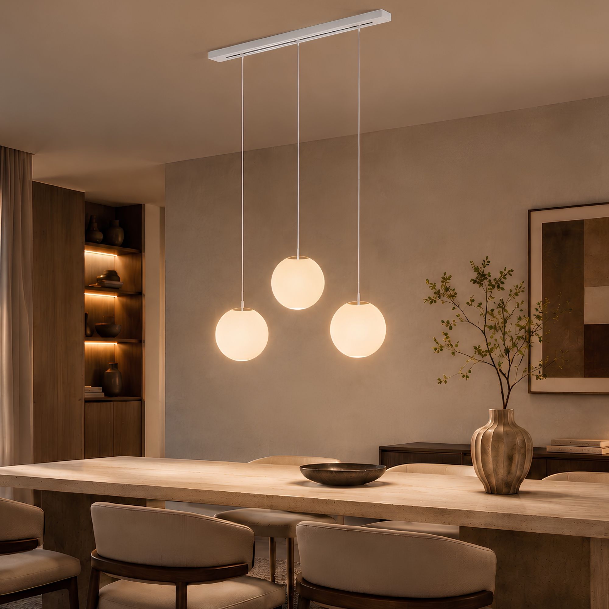 s.luce Orb Esstischleuchte 3-flammig 160cm Ø 3x40 - 179602 - s.luce® - homecoming lights.