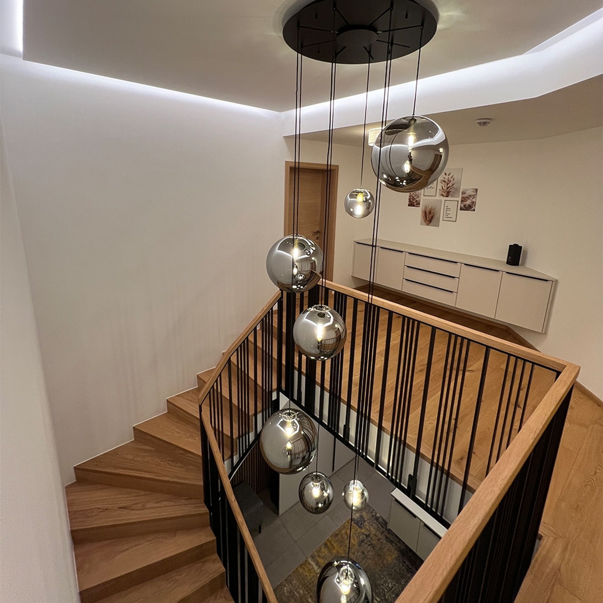s.luce Modular multiple pendant lamp canopy