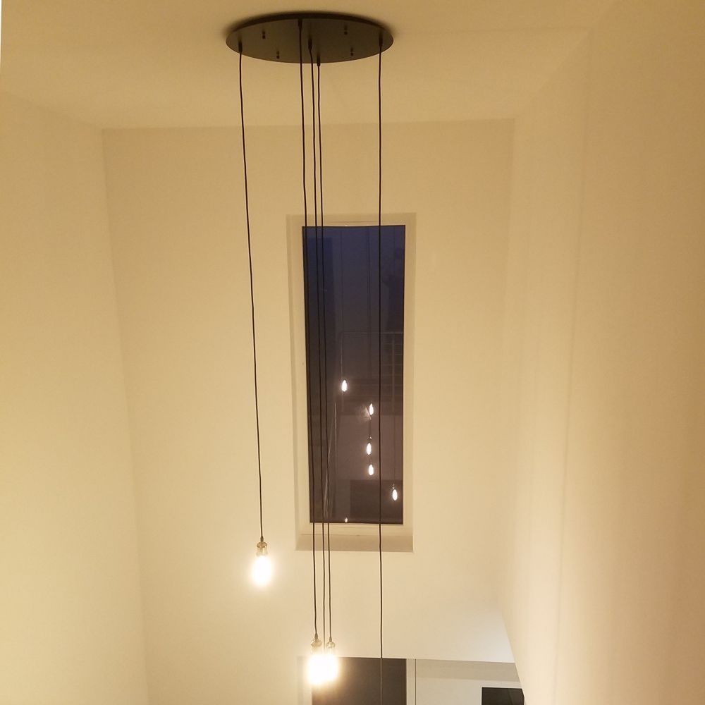 s.luce Modular Hängeleuchten-Baldachin 3-flammig oder 5-flammig