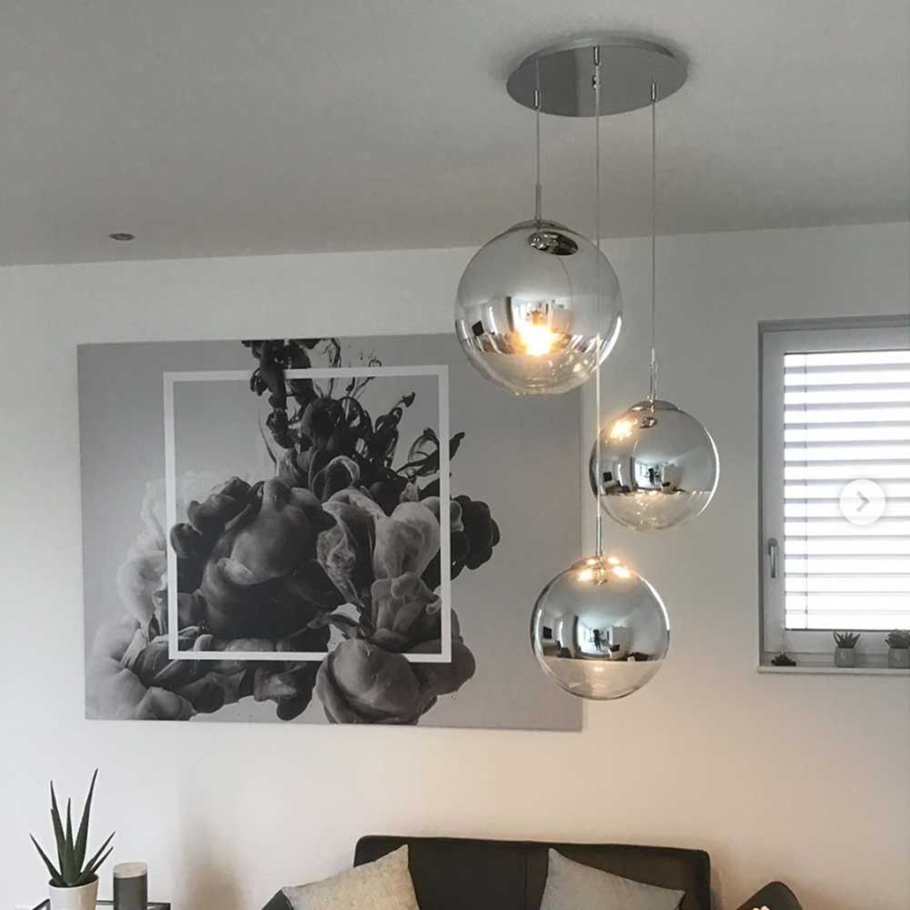 s.luce Modular Hängeleuchten-Baldachin 3-flammig oder 5-flammig