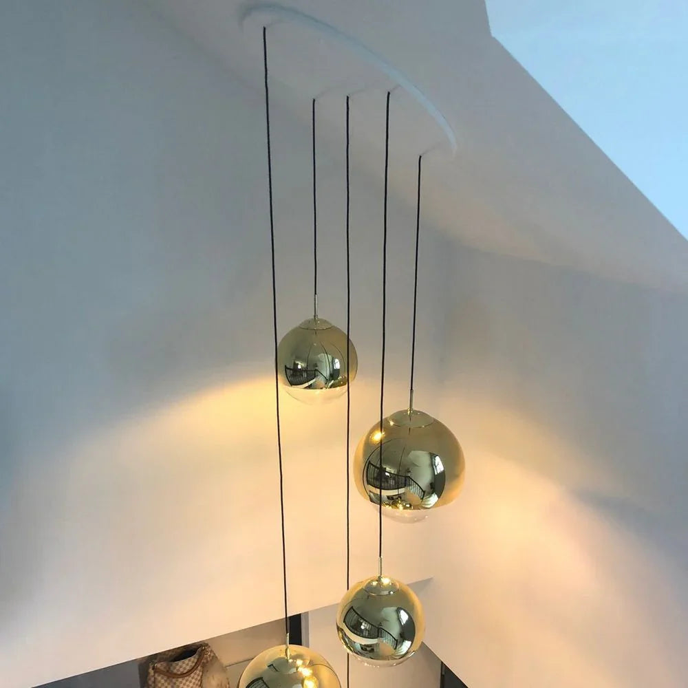 s.luce Modular Hängeleuchten-Baldachin 3-flammig oder 5-flammig