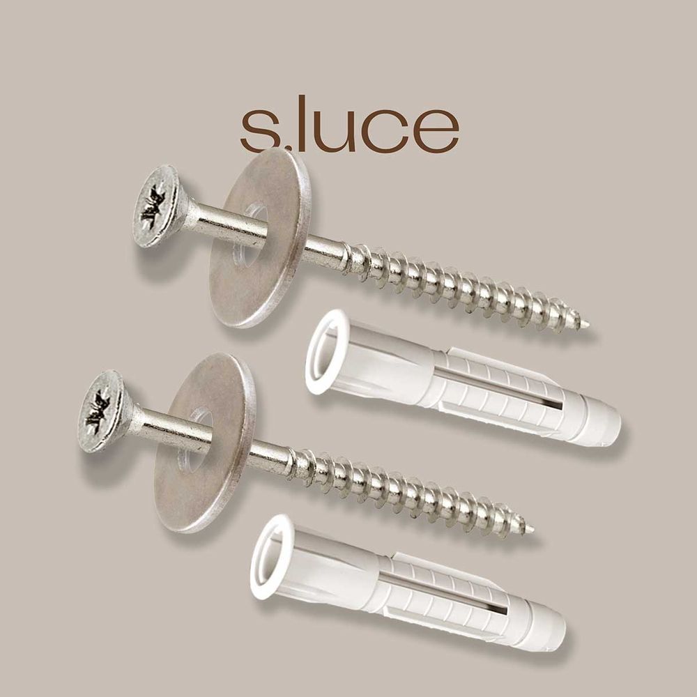 s.luce 2er Set Schrauben & Universaldübel Modular