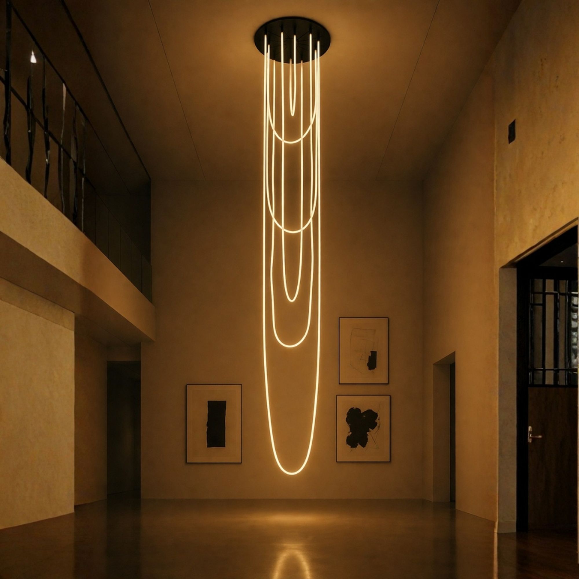 s.luce Arion organische LED Galerieleuchte XXL Licht - Schlauch Warmweiß - 197220 - s.luce® - homecoming lights.