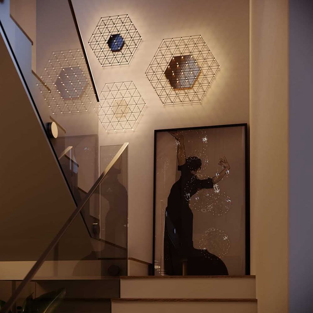 s.luce Atom eckige LED Effekt Wand- & Deckenleuchte