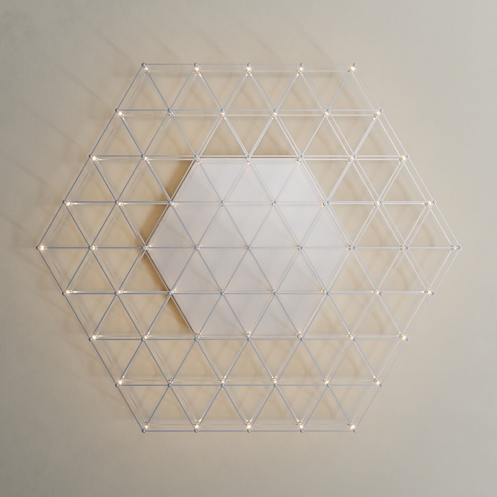 s.luce Atom eckige LED Effekt Wand- & Deckenleuchte